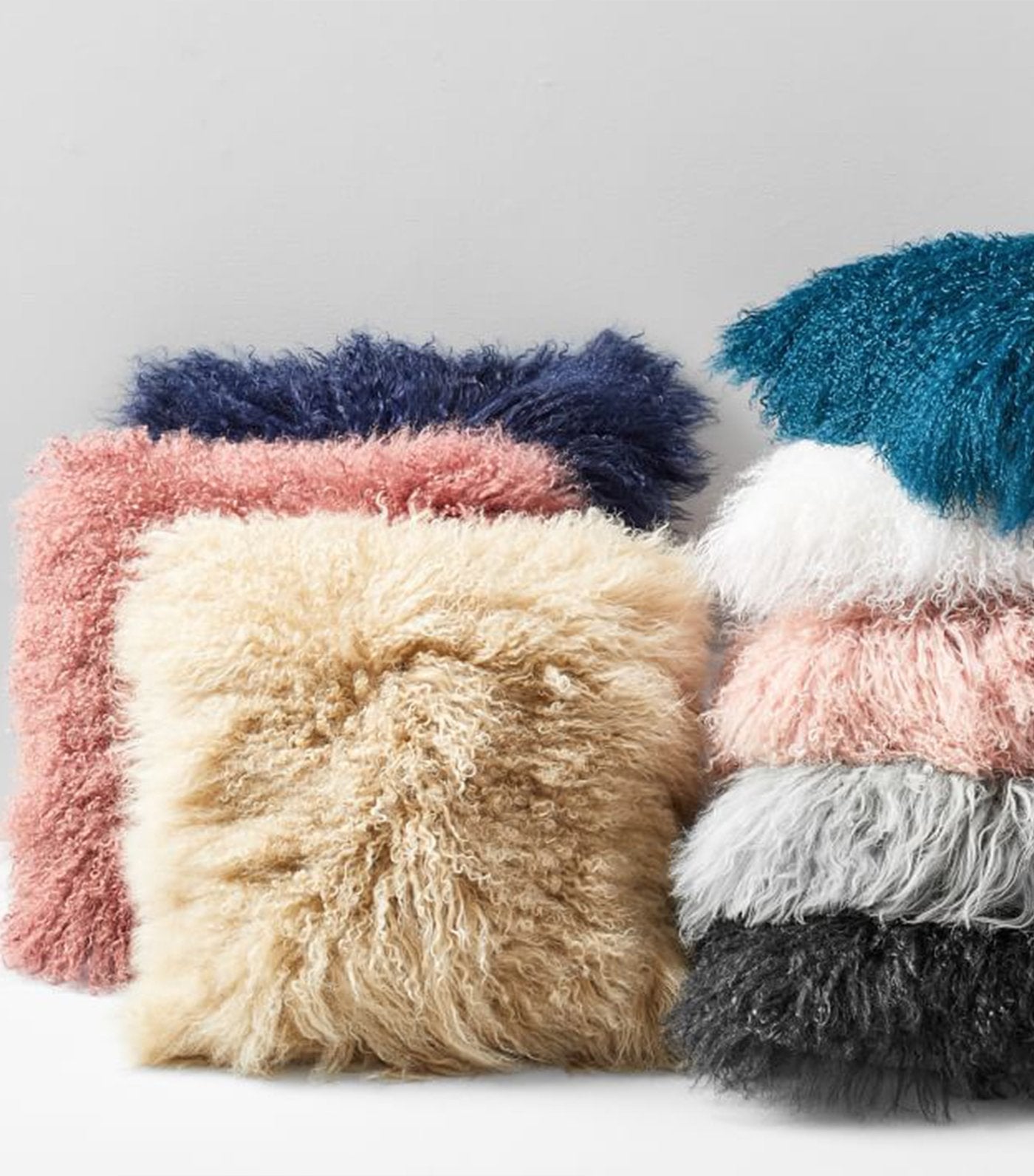 West Elm Mongolian Lamb Pillow Cover