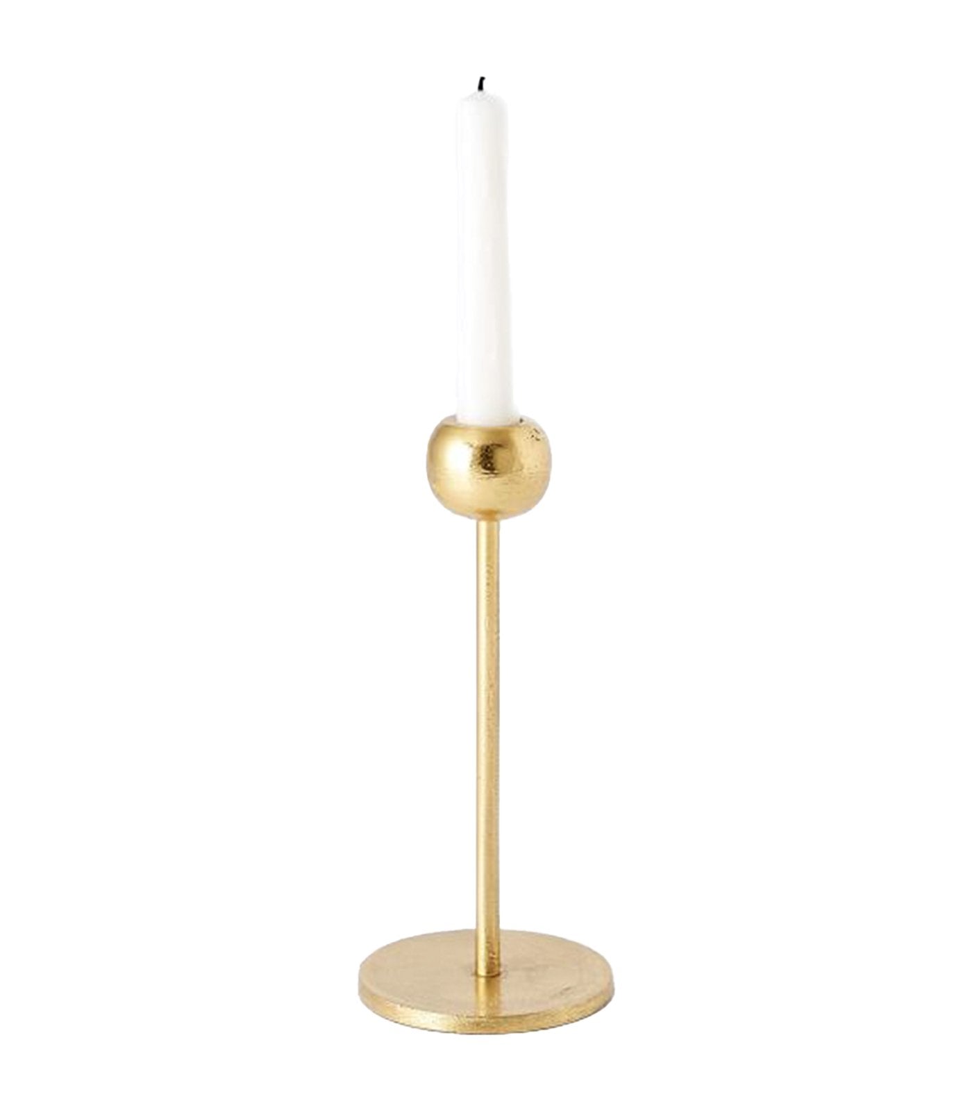 West Elm Aaron Probyn Brass Candleholder