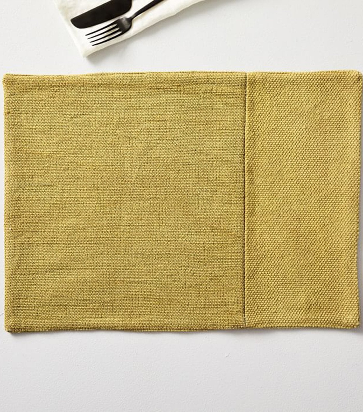 West Elm Cotton Canvas Placemat Set of 2 - Wasabi