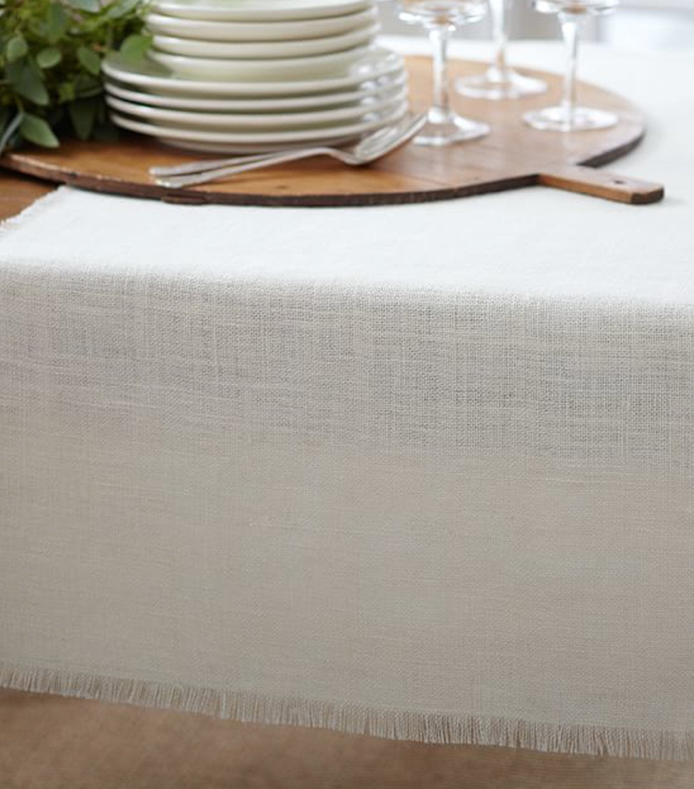 Pottery Barn Kenaf Table Runner - Ivory 