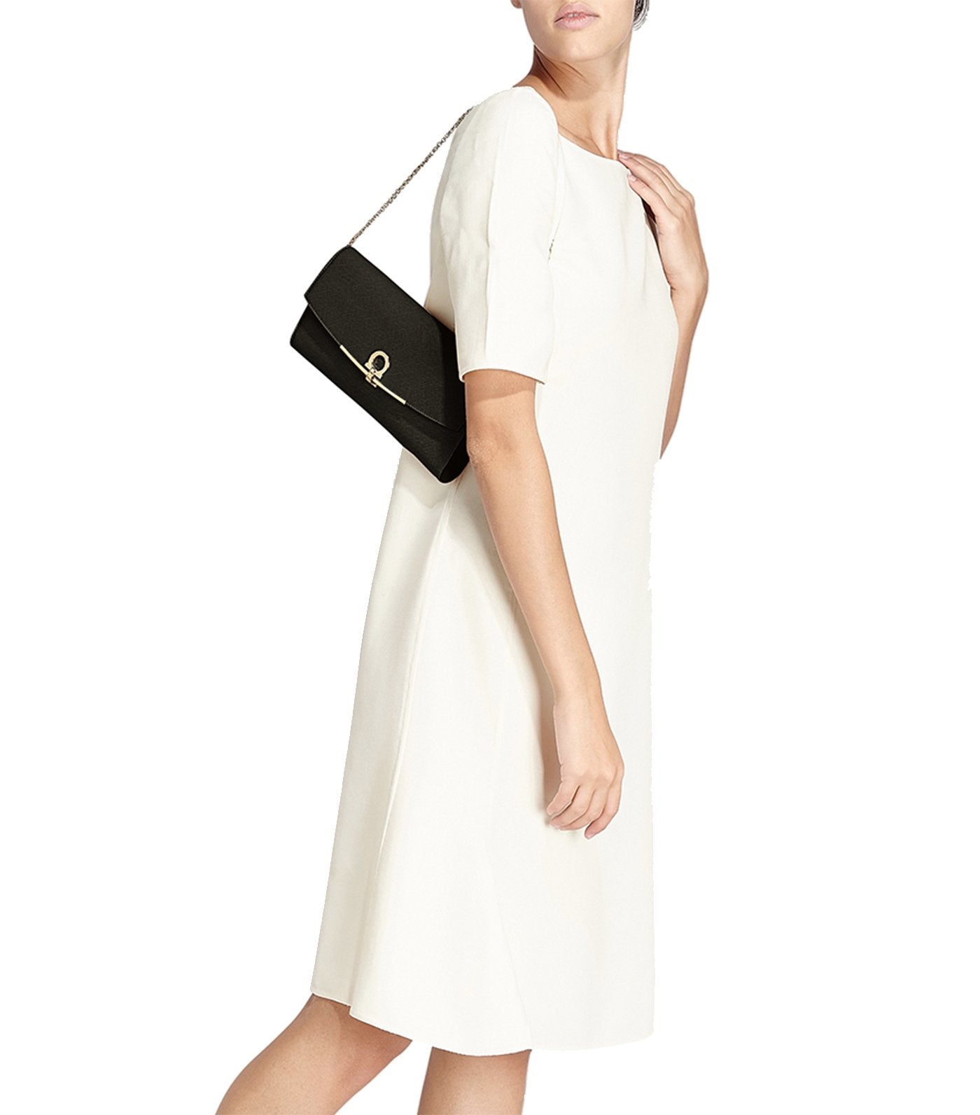 Gancini Mini Bag Black
