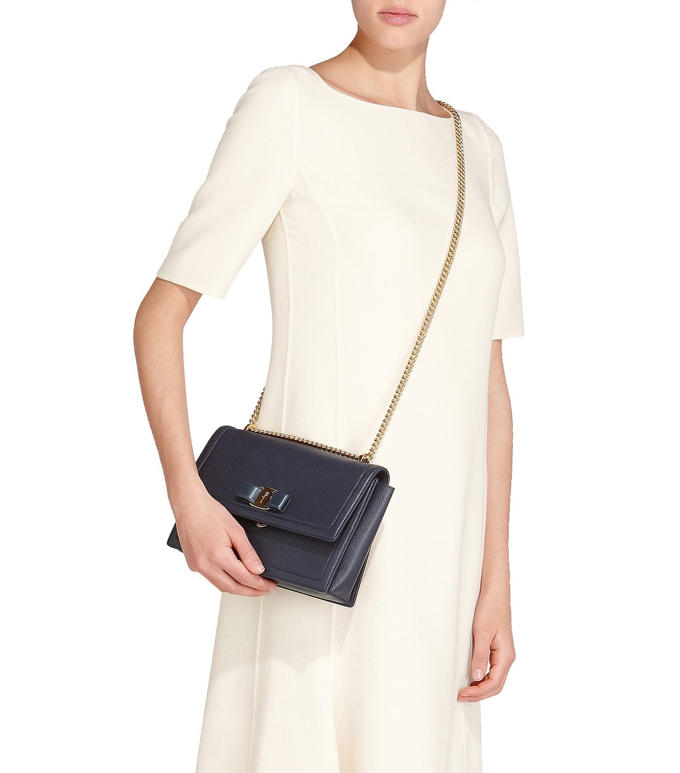 Vara Bow Bag with Front Flap Blueberry