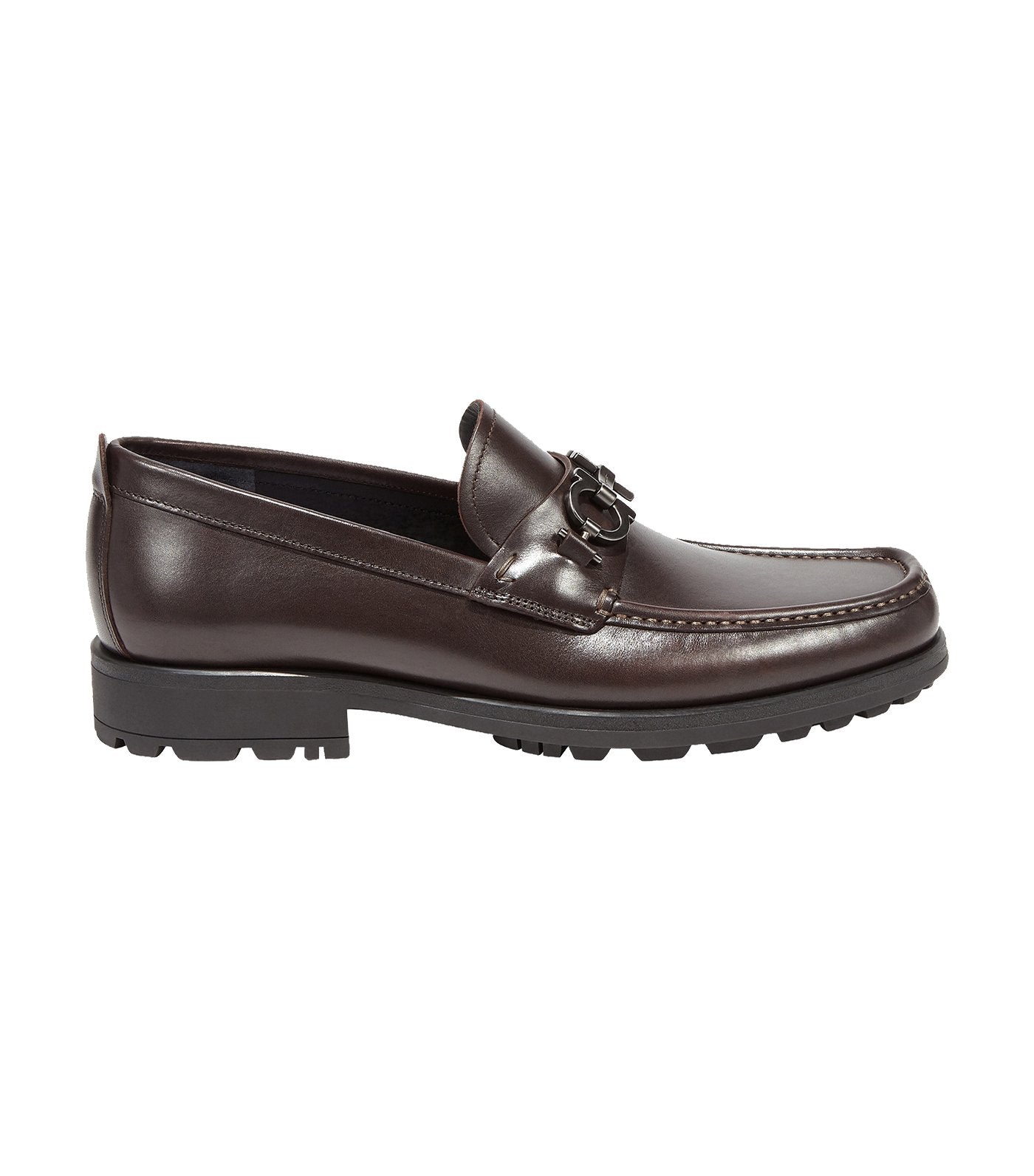 Gancini Moccasins Dark Brown