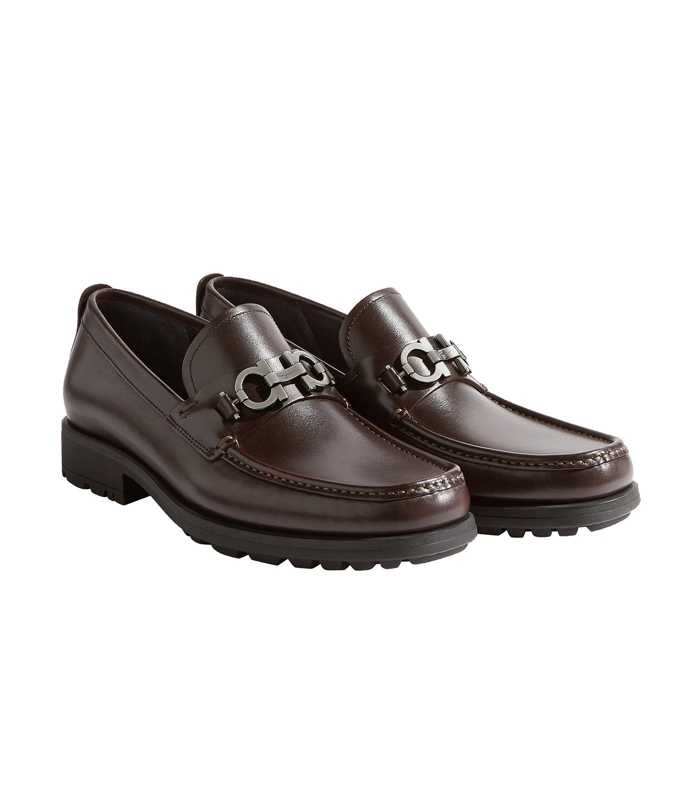 Gancini Moccasins Dark Brown