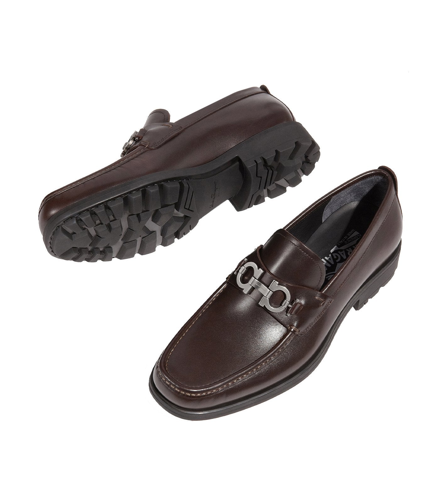 Gancini Moccasins Dark Brown