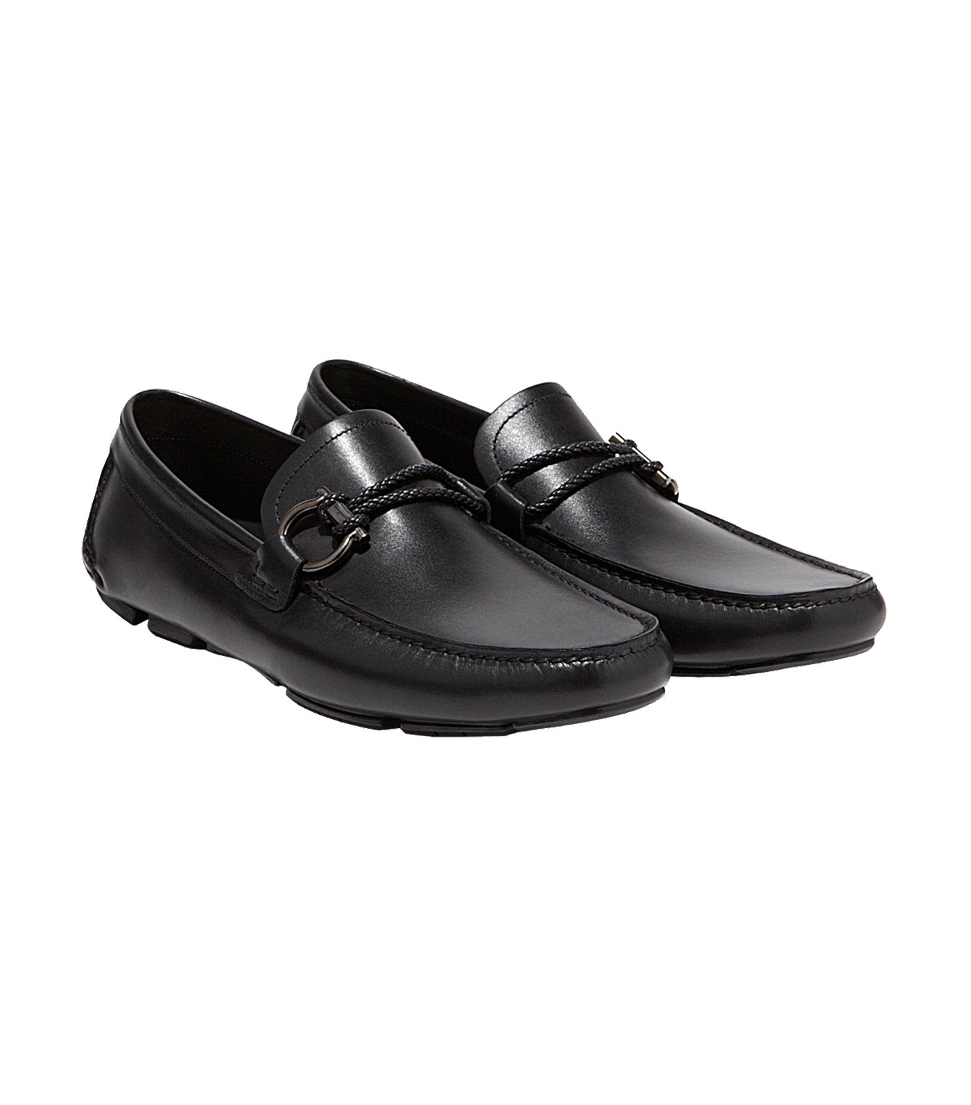 Gancini Driver Moccasins Black