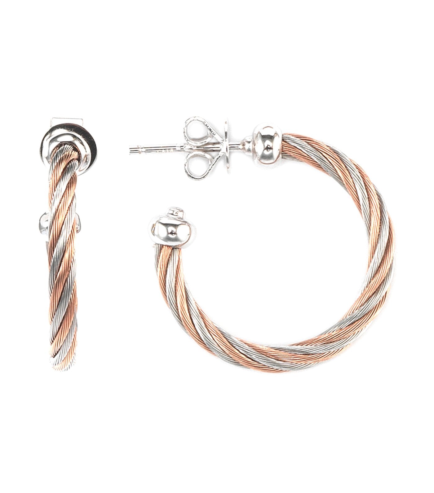 Celtic Earrings Large Rose Gold