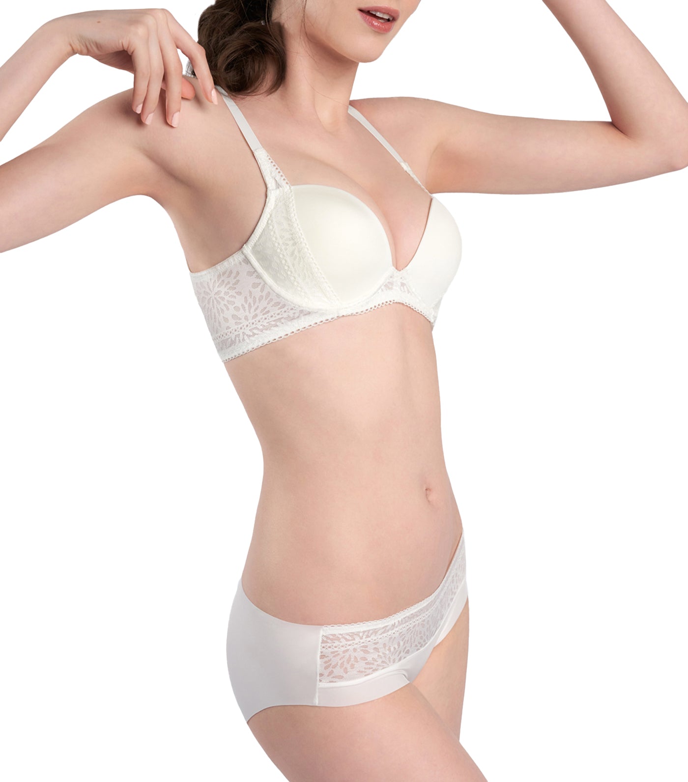 Everyday Charm No-Wire Push-Up Bra White