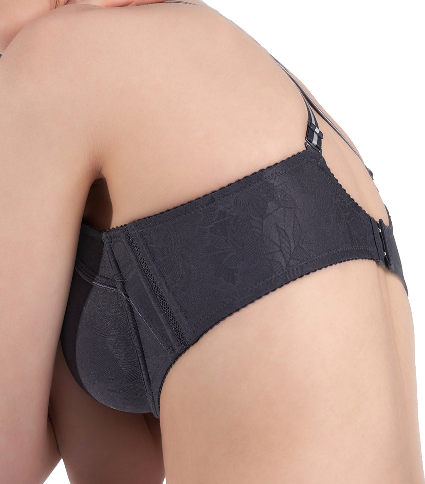 Pure Invisible Full Cup Bra Pebble Gray