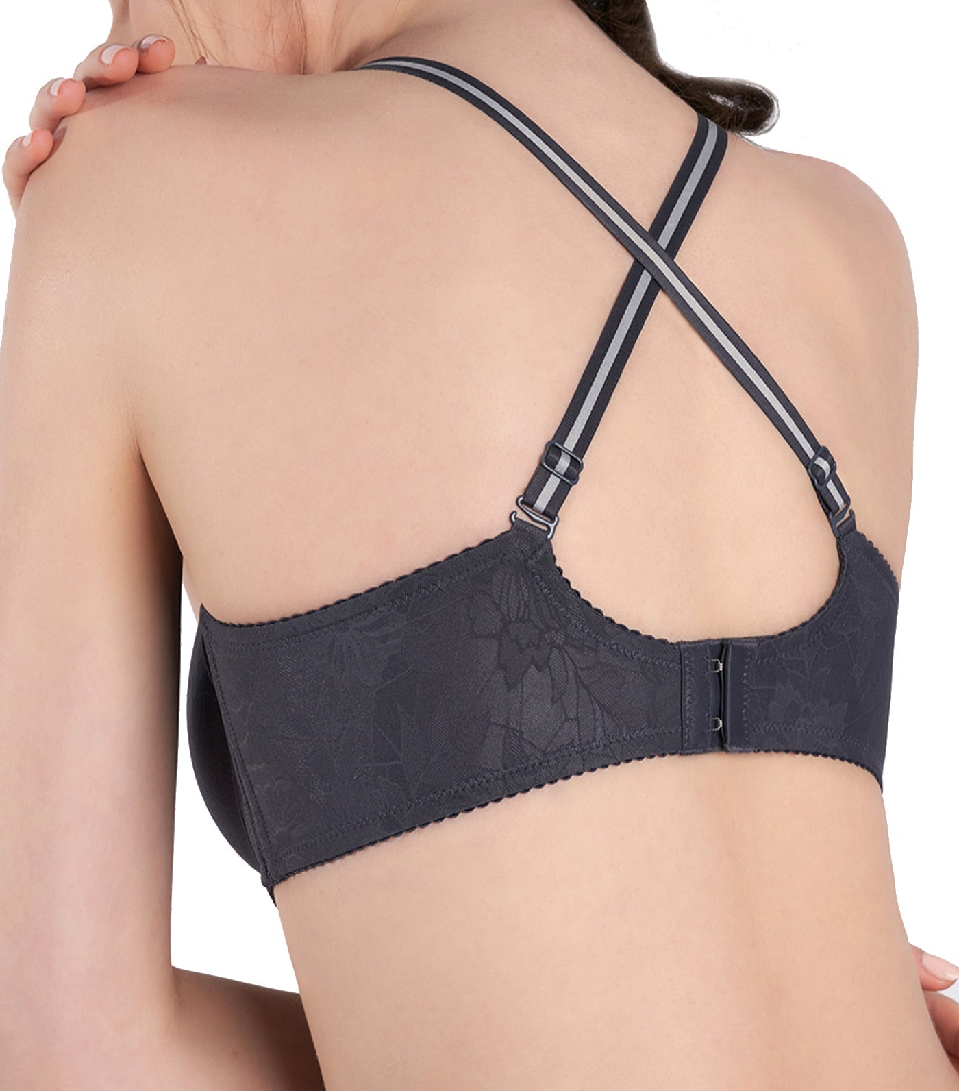 Pure Invisible Full Cup Bra Pebble Gray