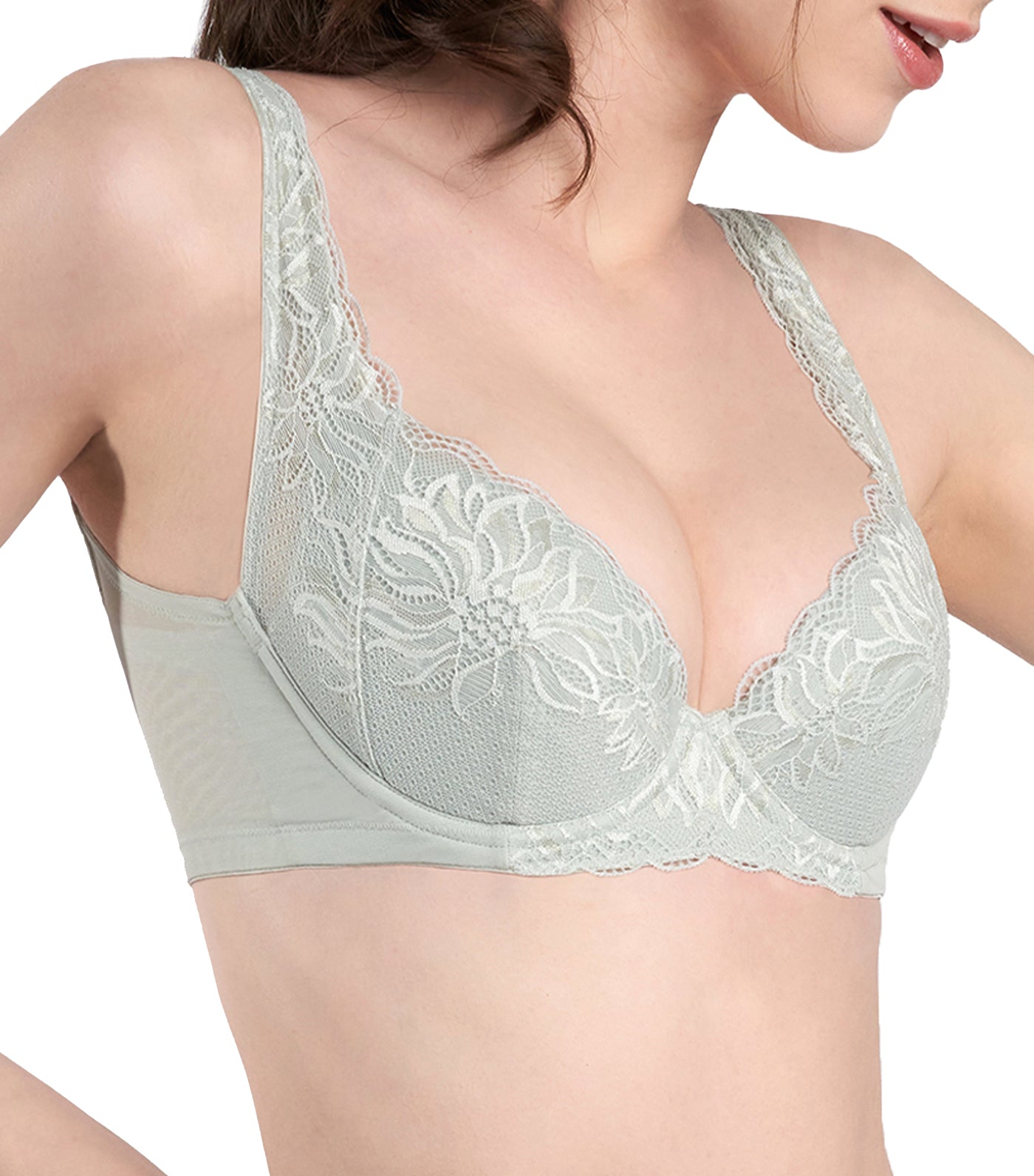 Sculpt Breeze Full Cup Bra Green Frost