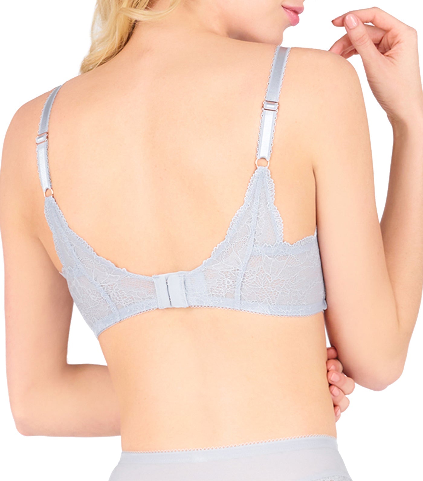 Florale Violet Non-Wired Bra Light Blue