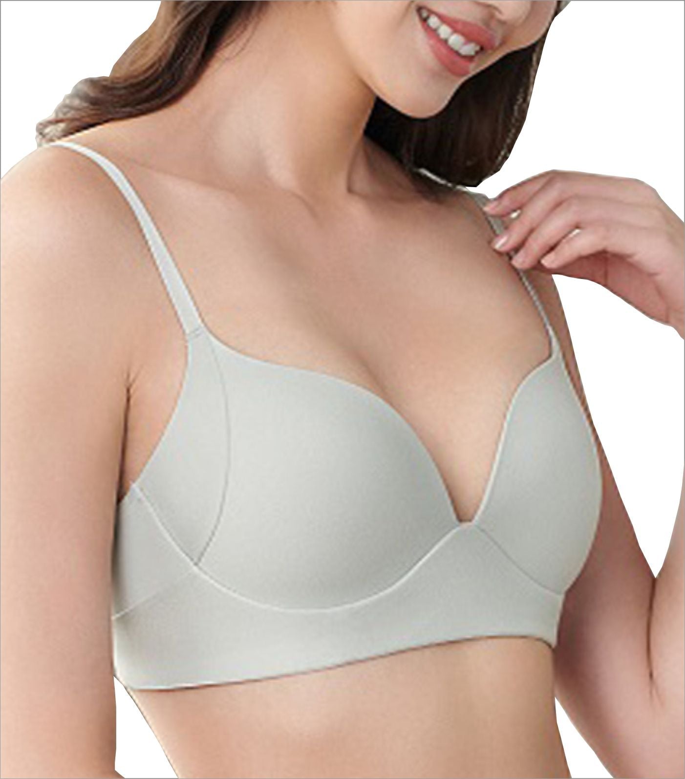Soft Touch No-Wire Push-Up Light Gray