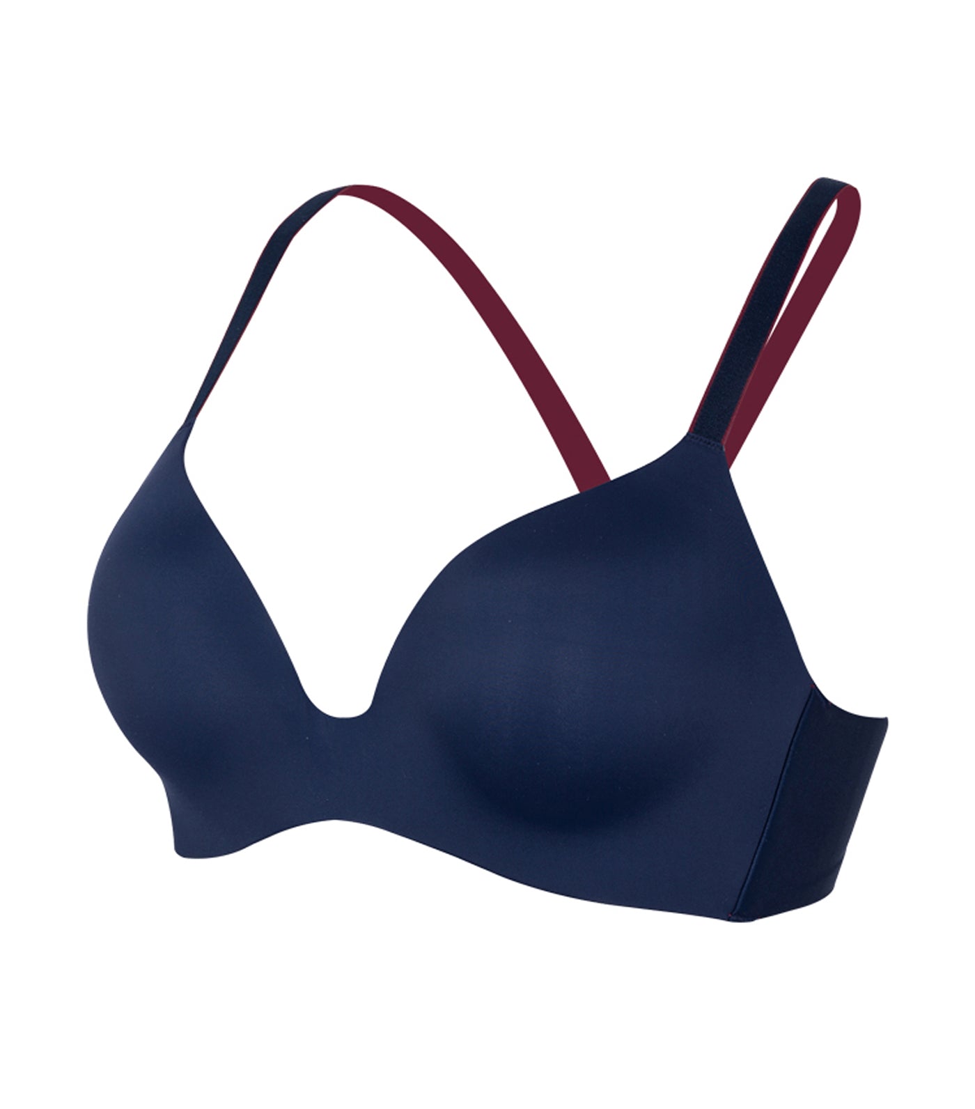 Wow Touch Non-Wired Pull-On Bra Navy / Red