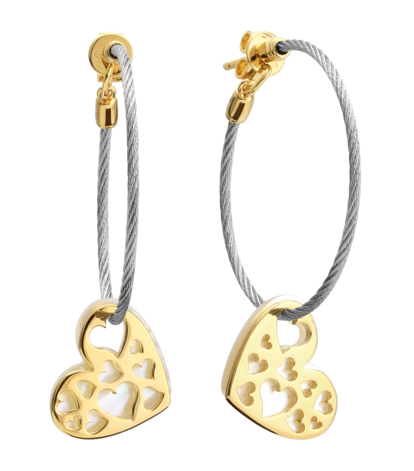 charriol universal love earrings 25mm