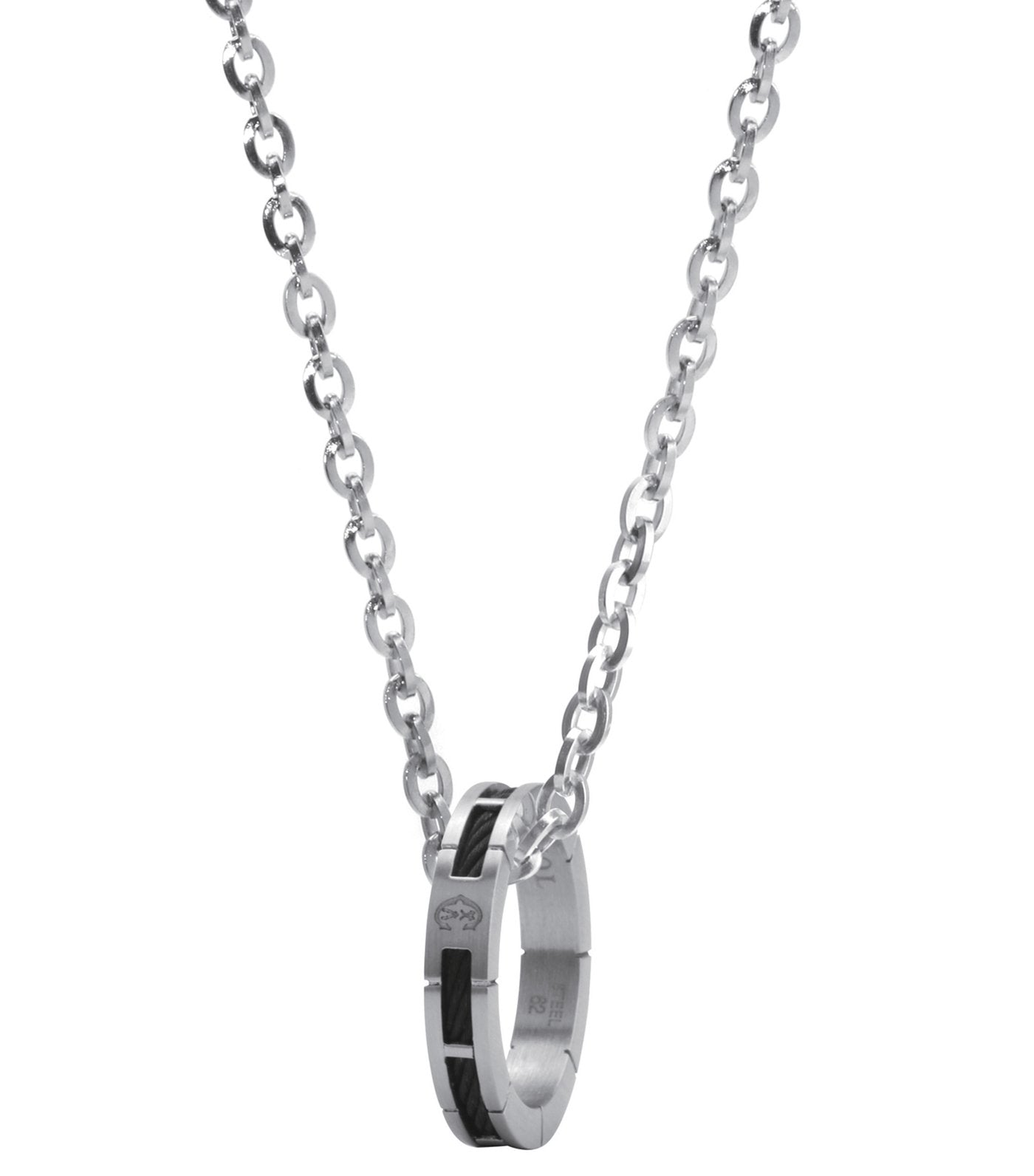 charriol forever slim svart necklace