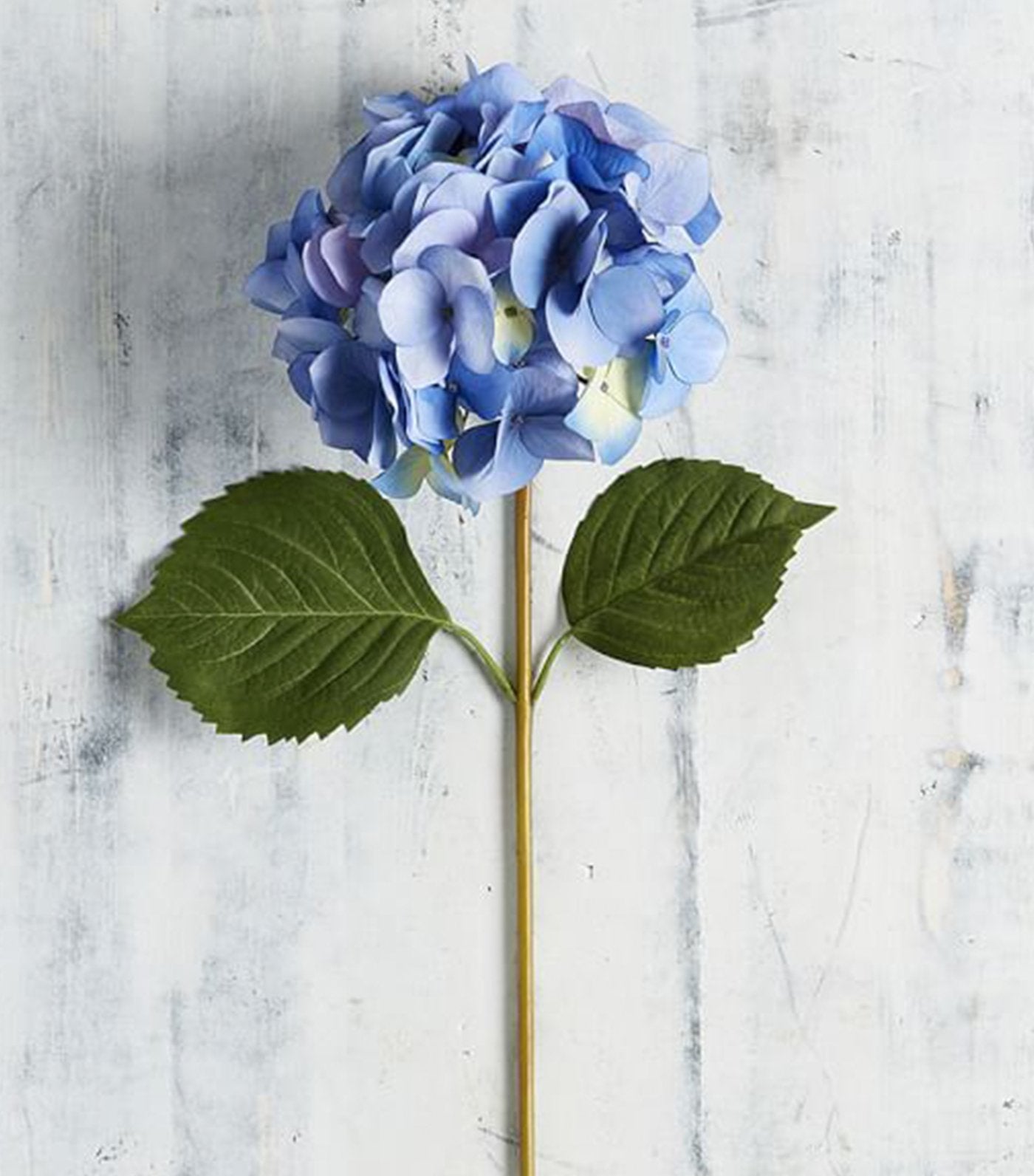 pottery barn blue faux hydrangea stem