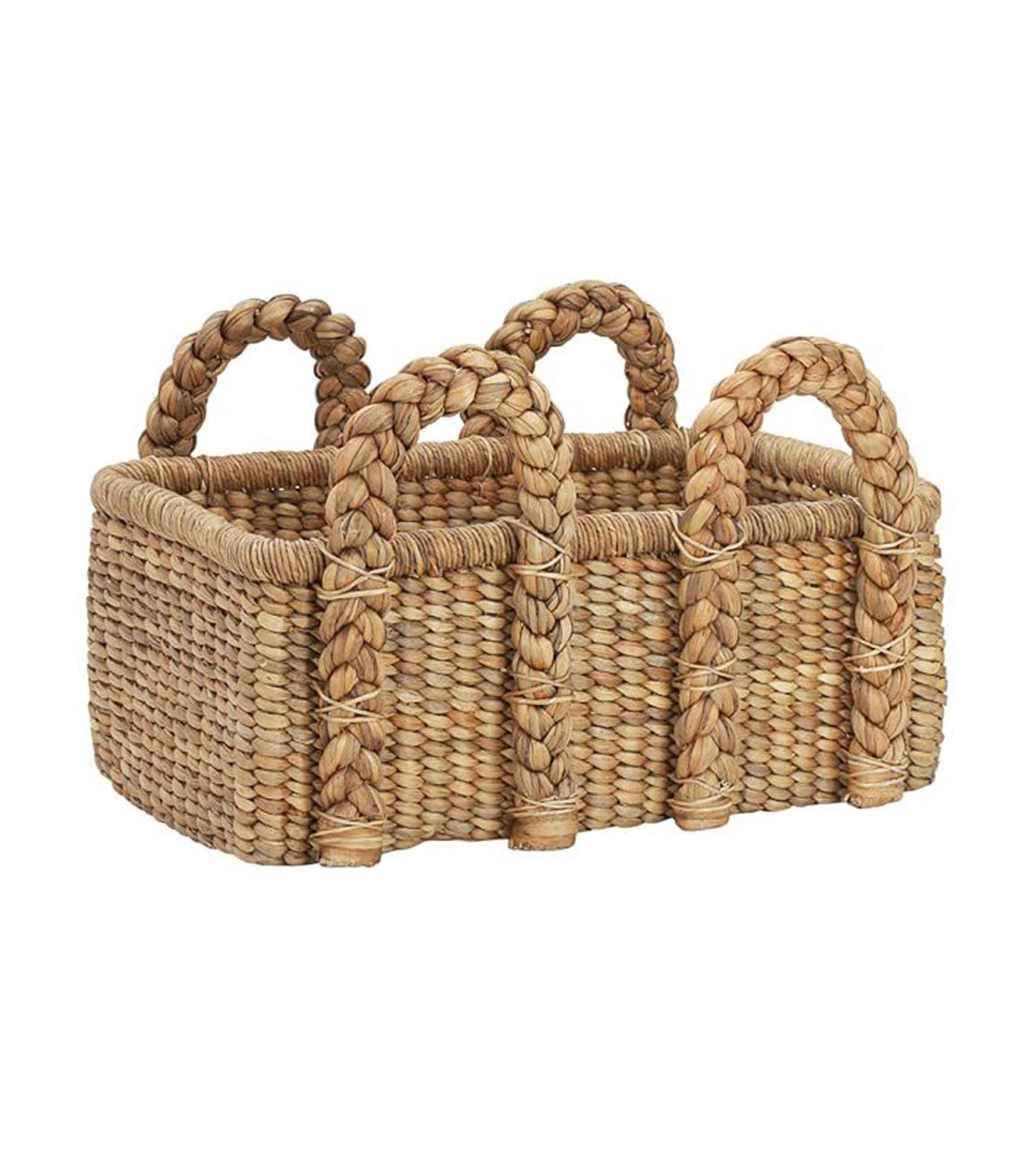 Pottery Barn Beachcomber Handwoven Seagrass Handled Basket