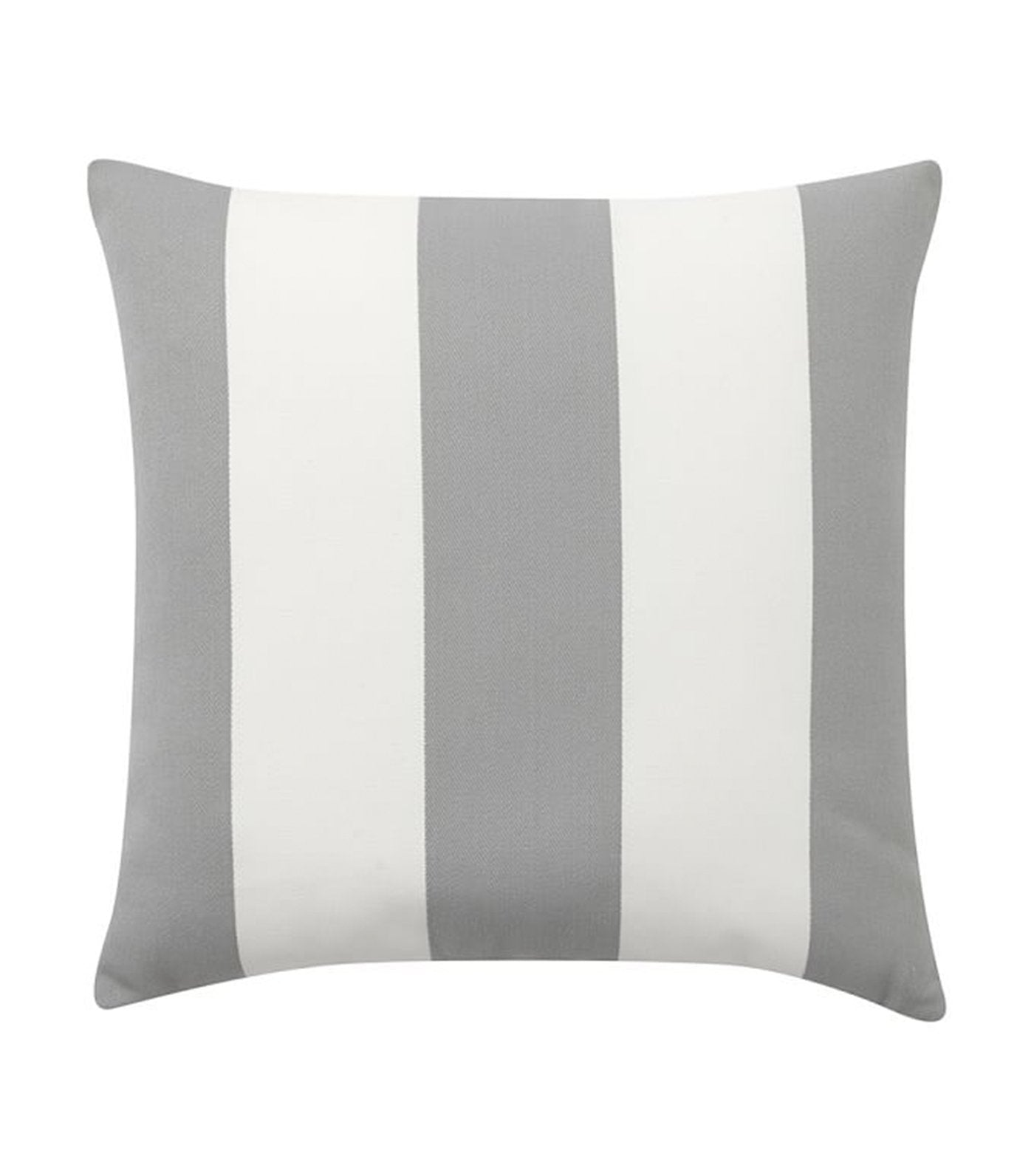 pottery barn classic striped indoor/outdoor pillow - gray drizzle