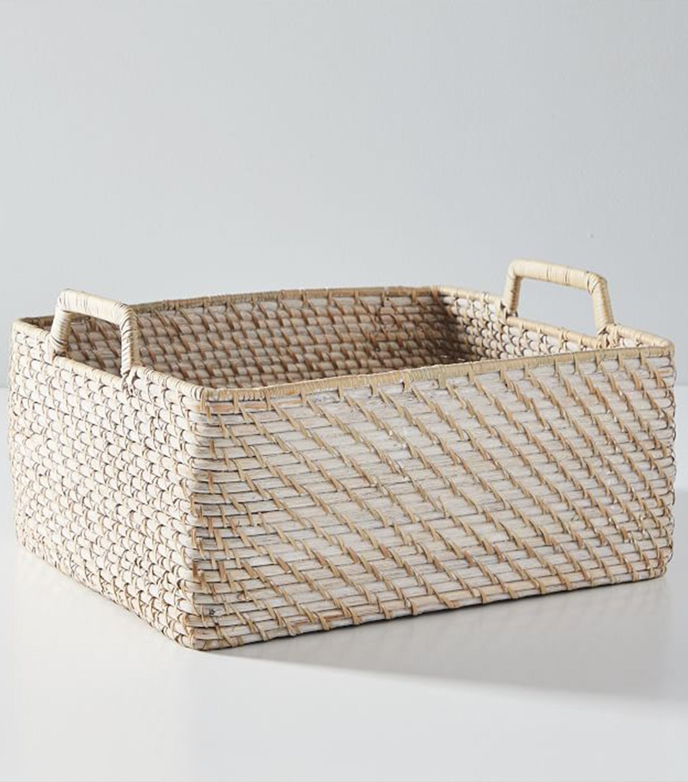 west elm modern weave basket collection - whitewash