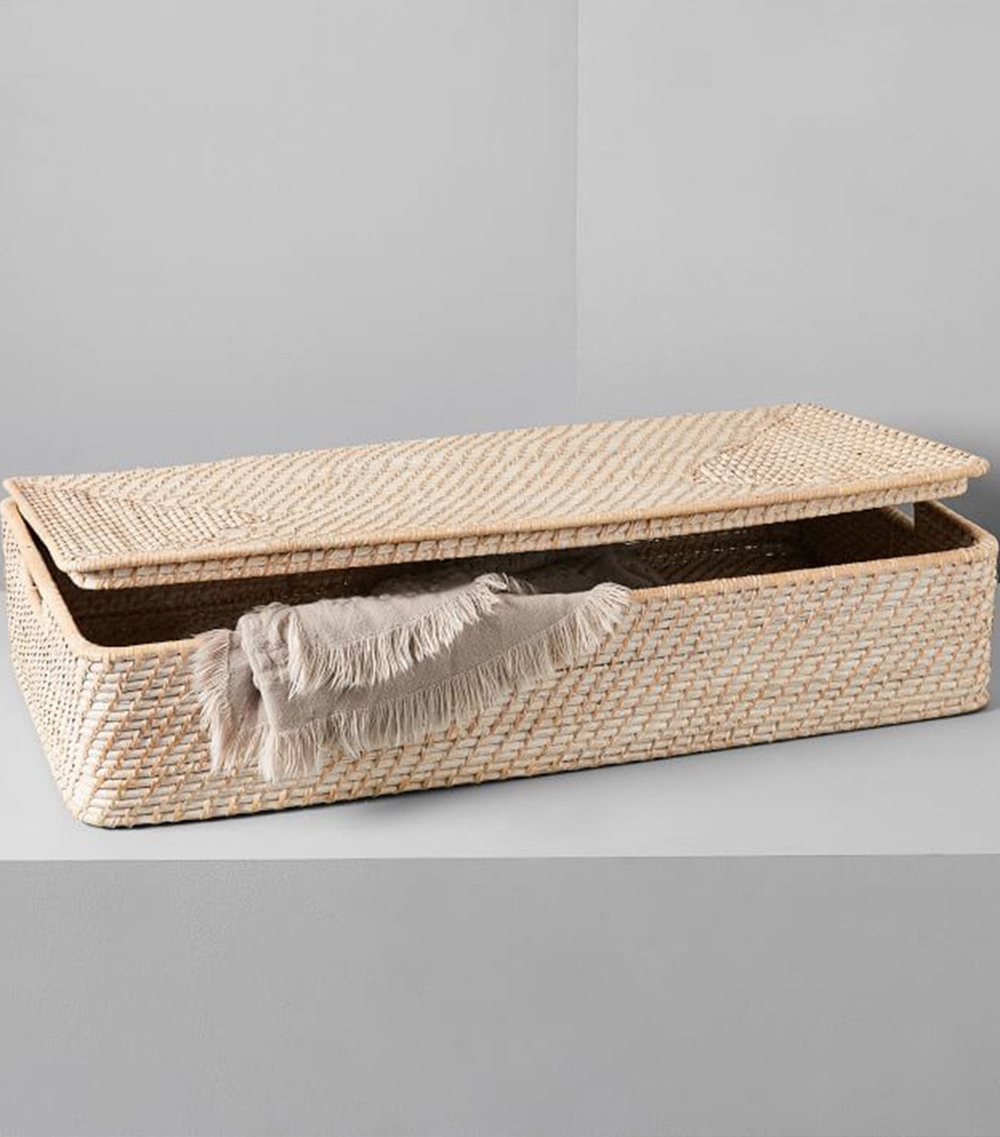 west elm modern weave basket collection - whitewash