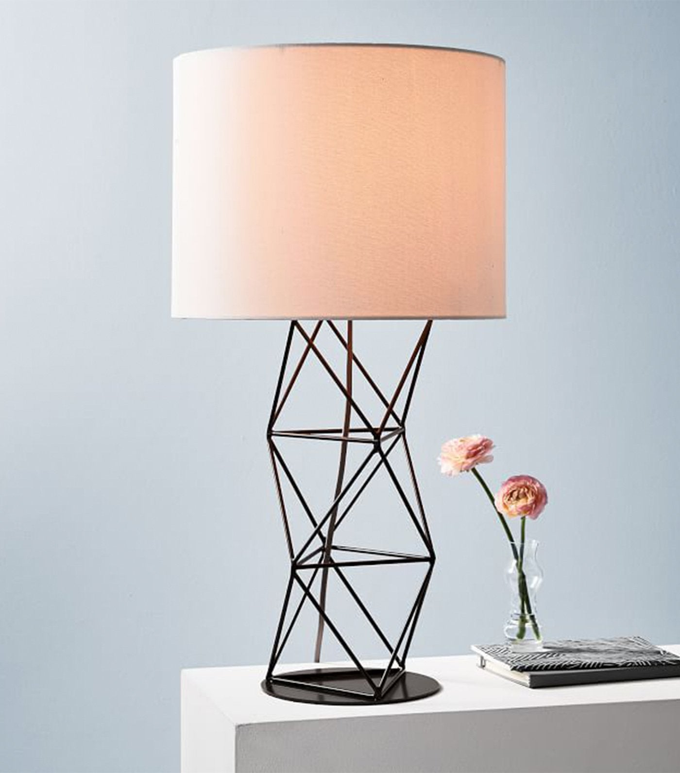 west elm amigo modern octahedron table lamp