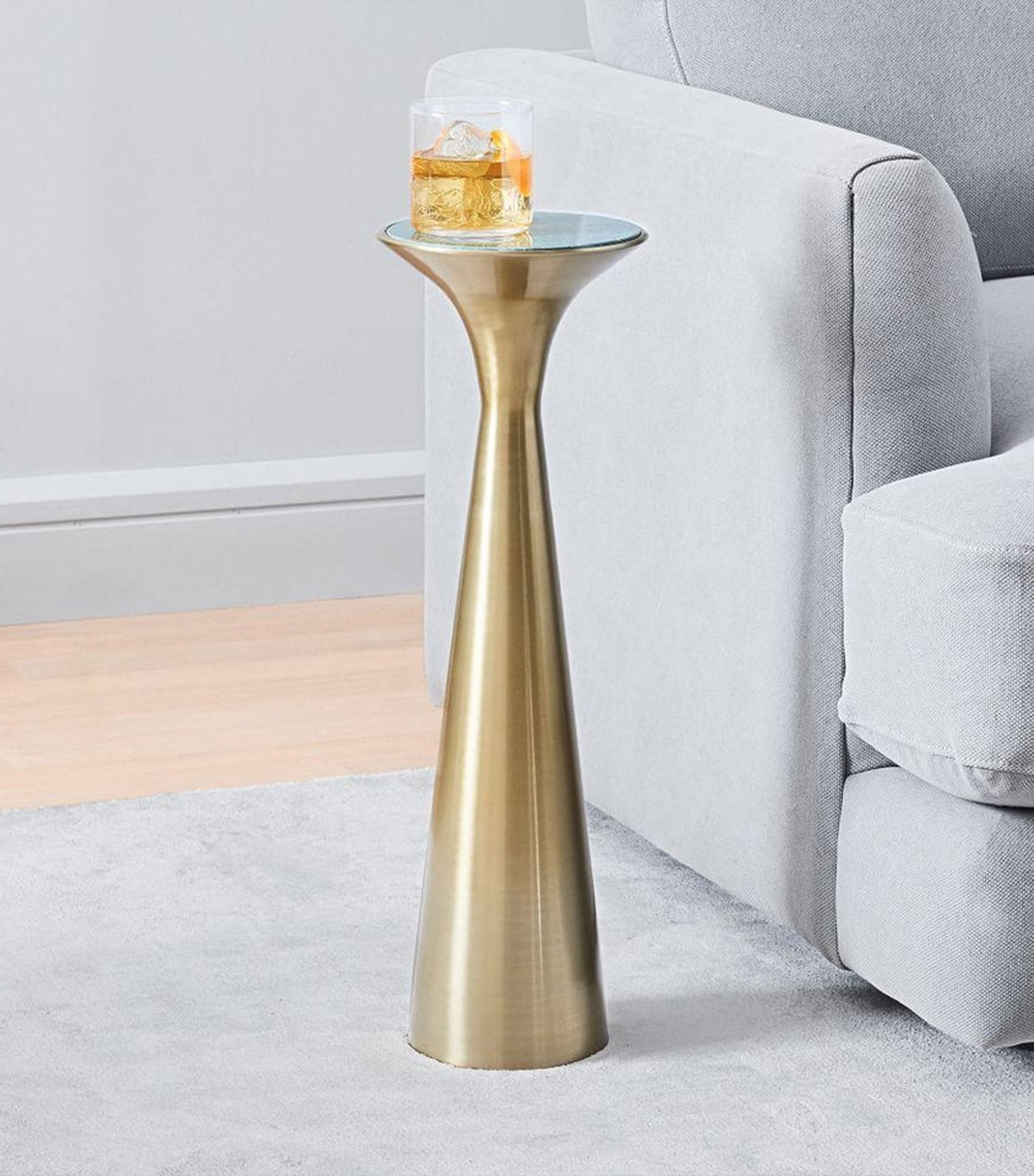 west elm silhouette pedestal drink table