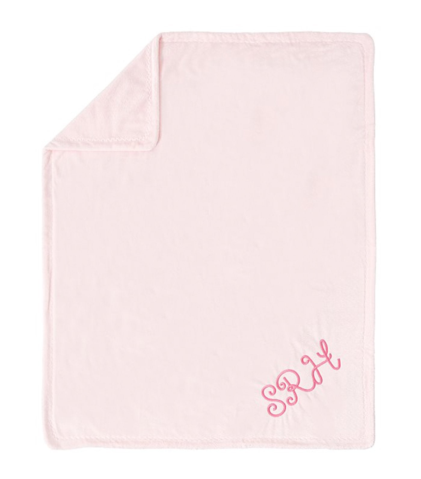 pottery barn kids light pink chamois baby blanket 