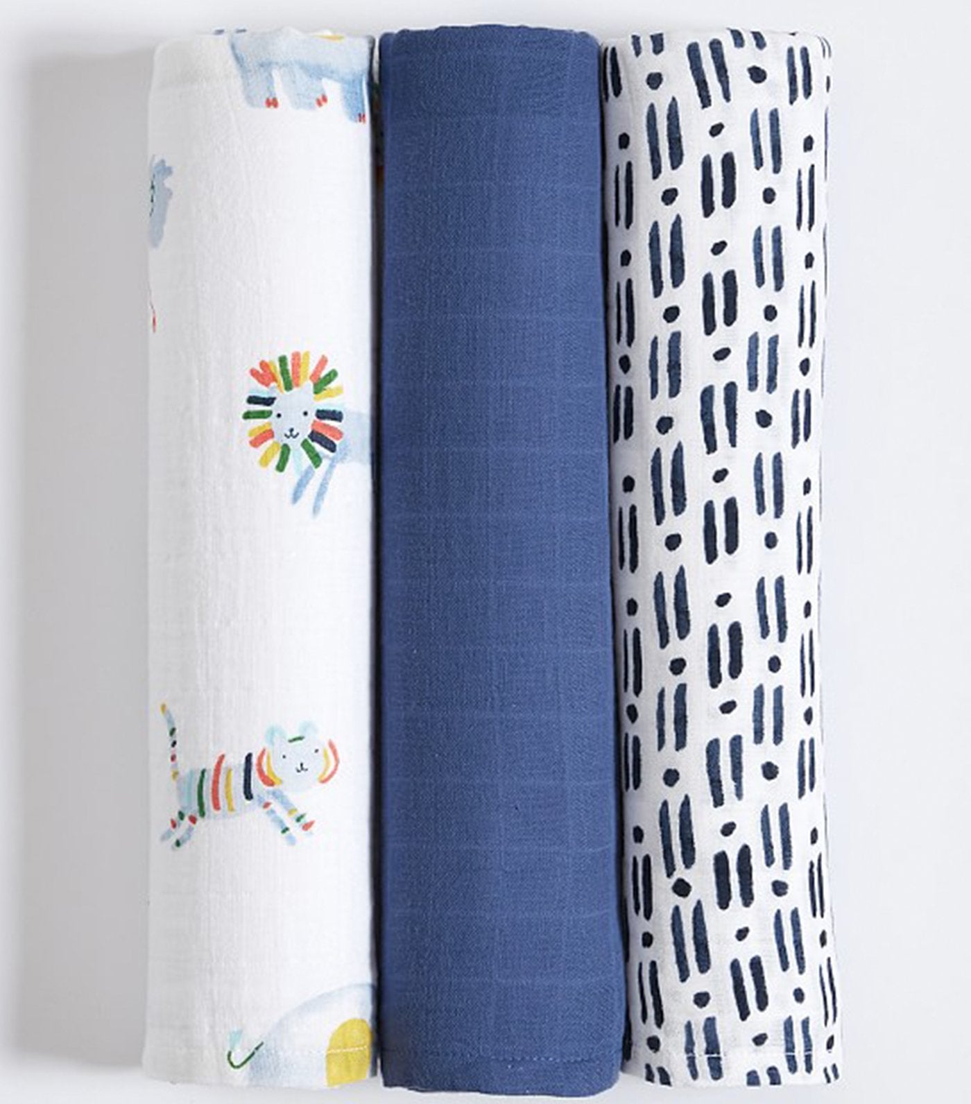 pottery barn kids ollie organic muslin swaddle set