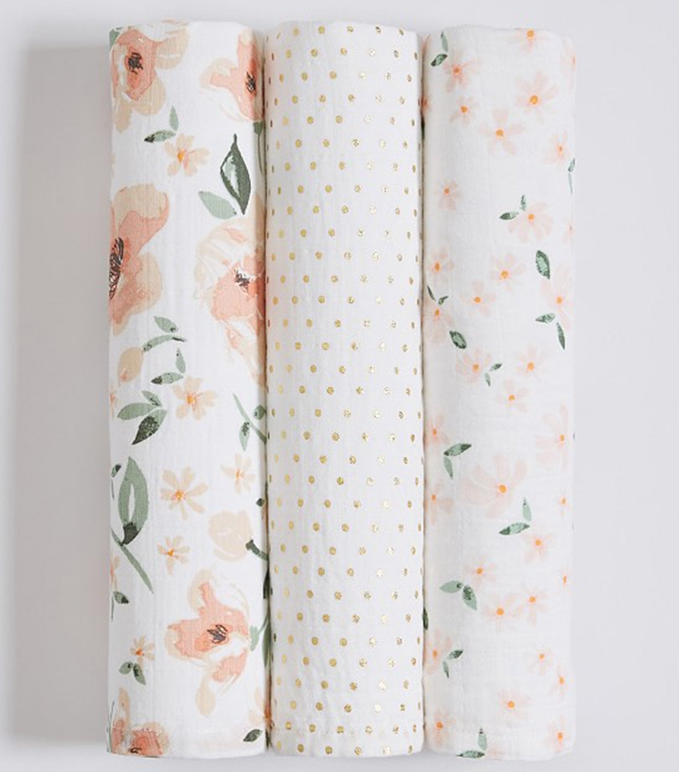 pottery barn kids meredith muslin swaddle set