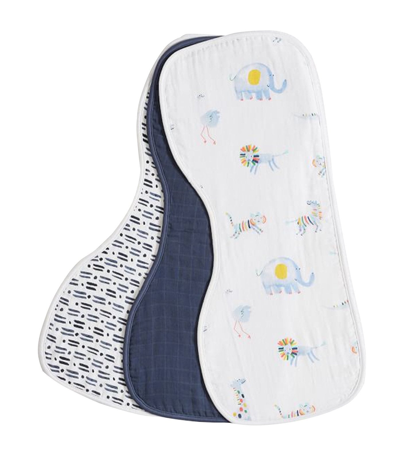 pottery barn kids organic ollie muslin burp cloth set
