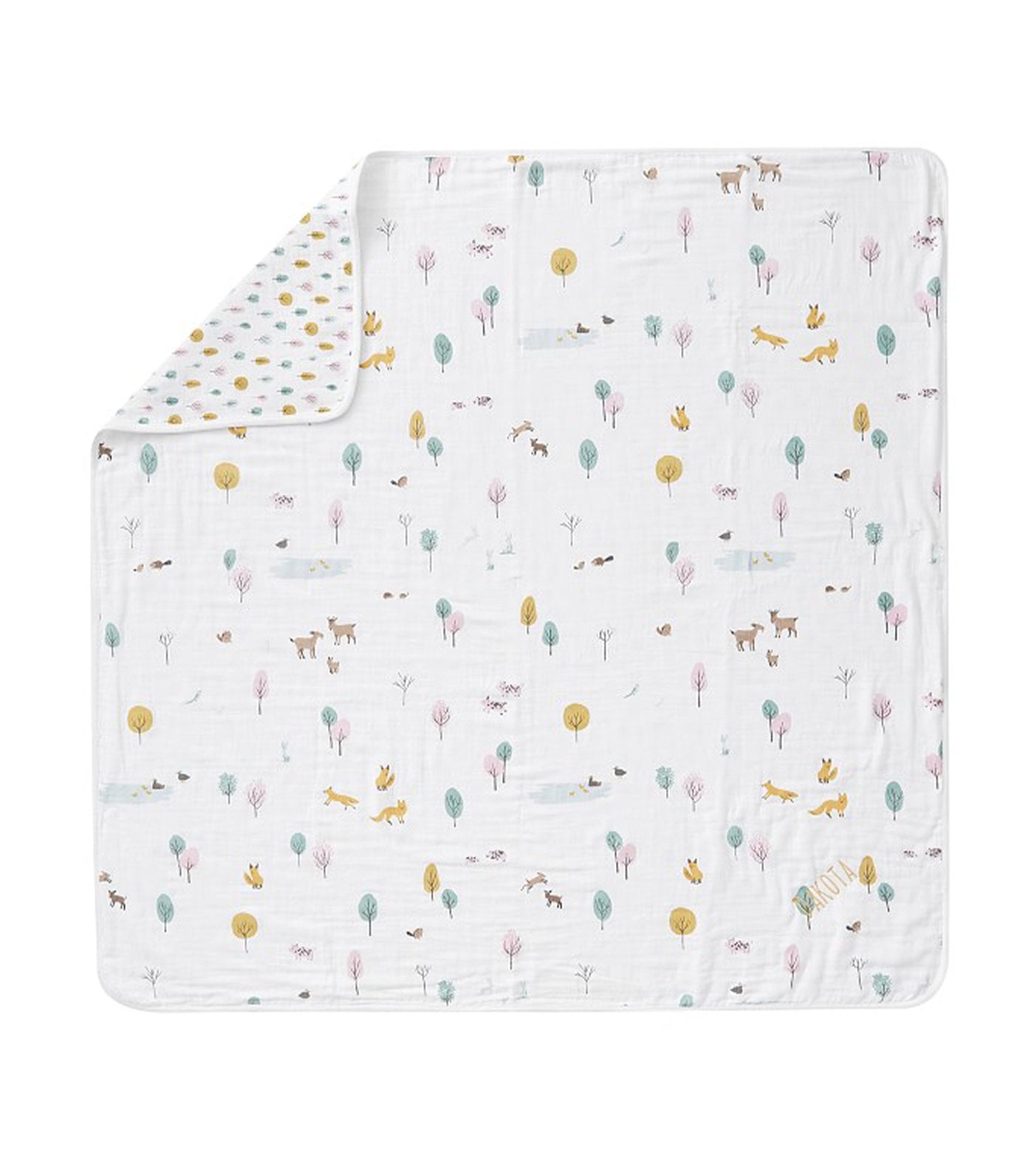 pottery barn kids dakota oversized organic muslin baby blanket