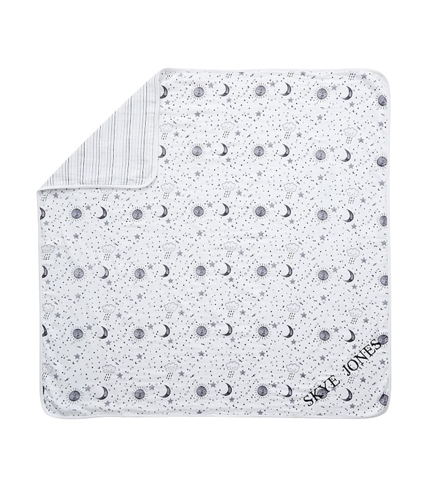 pottery barn kids skye oversized organic muslin baby blanket