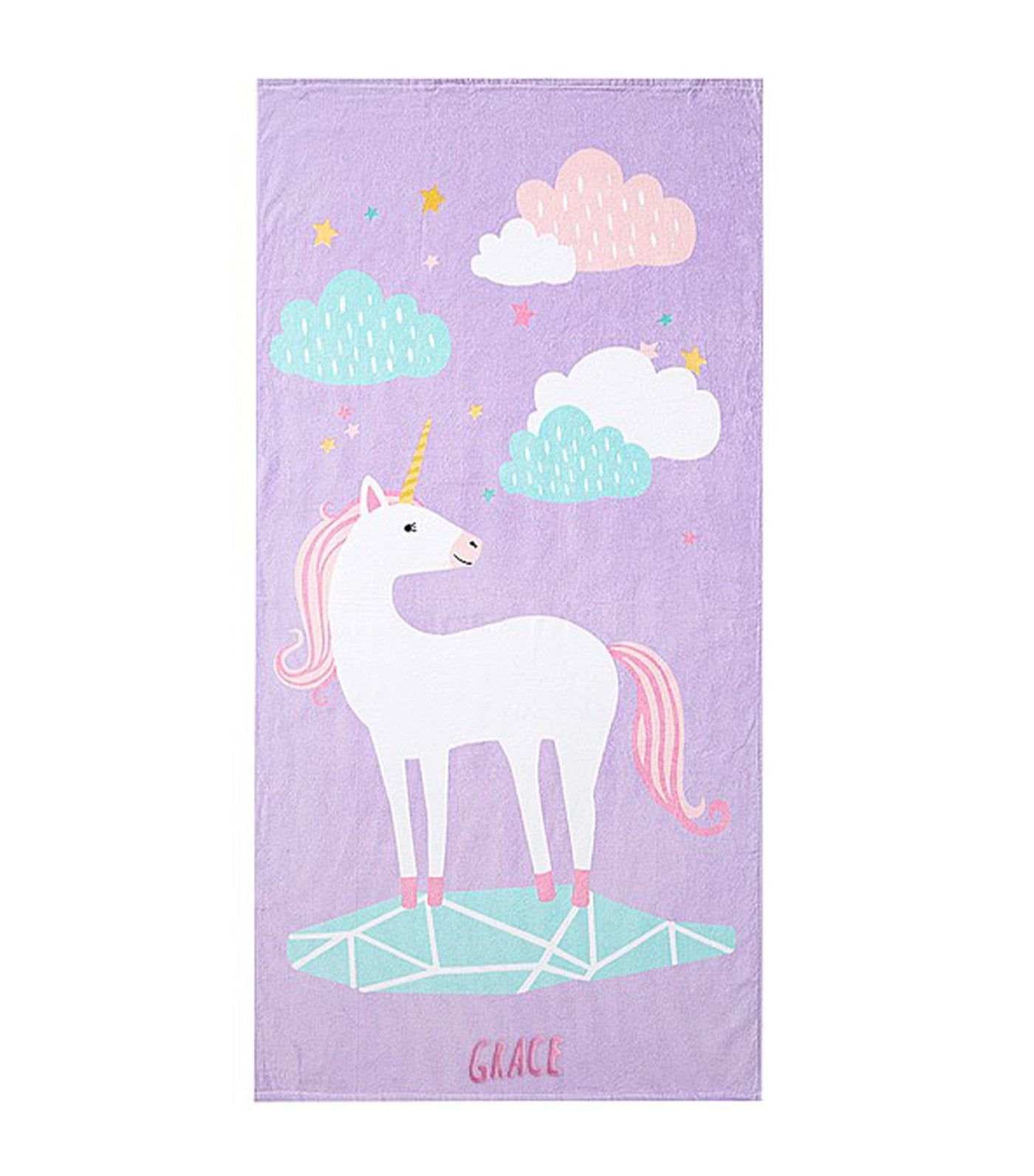 pottery barn kids unicorn beach towel