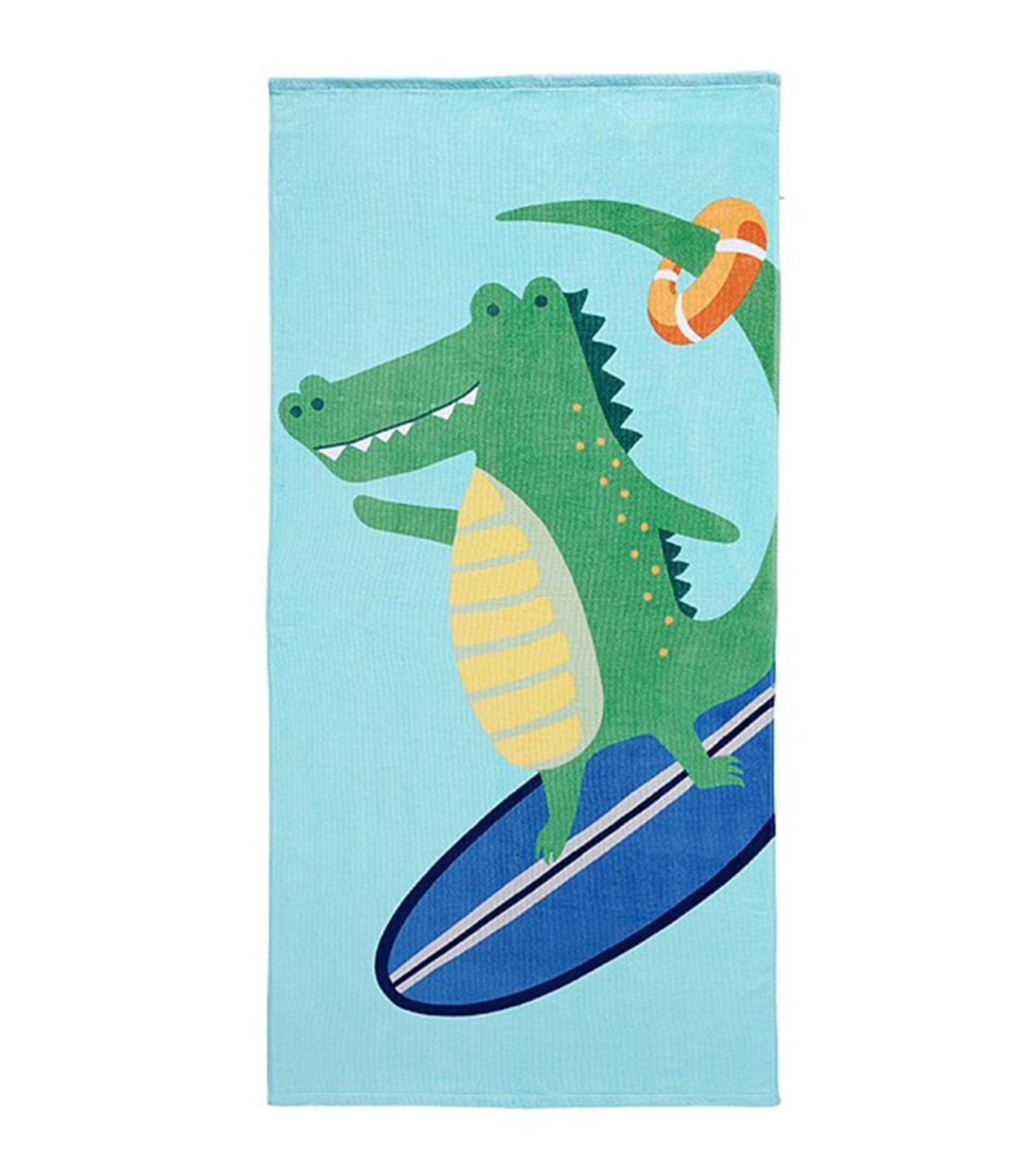 pottery barn kids surfing alligator kid beach towel
