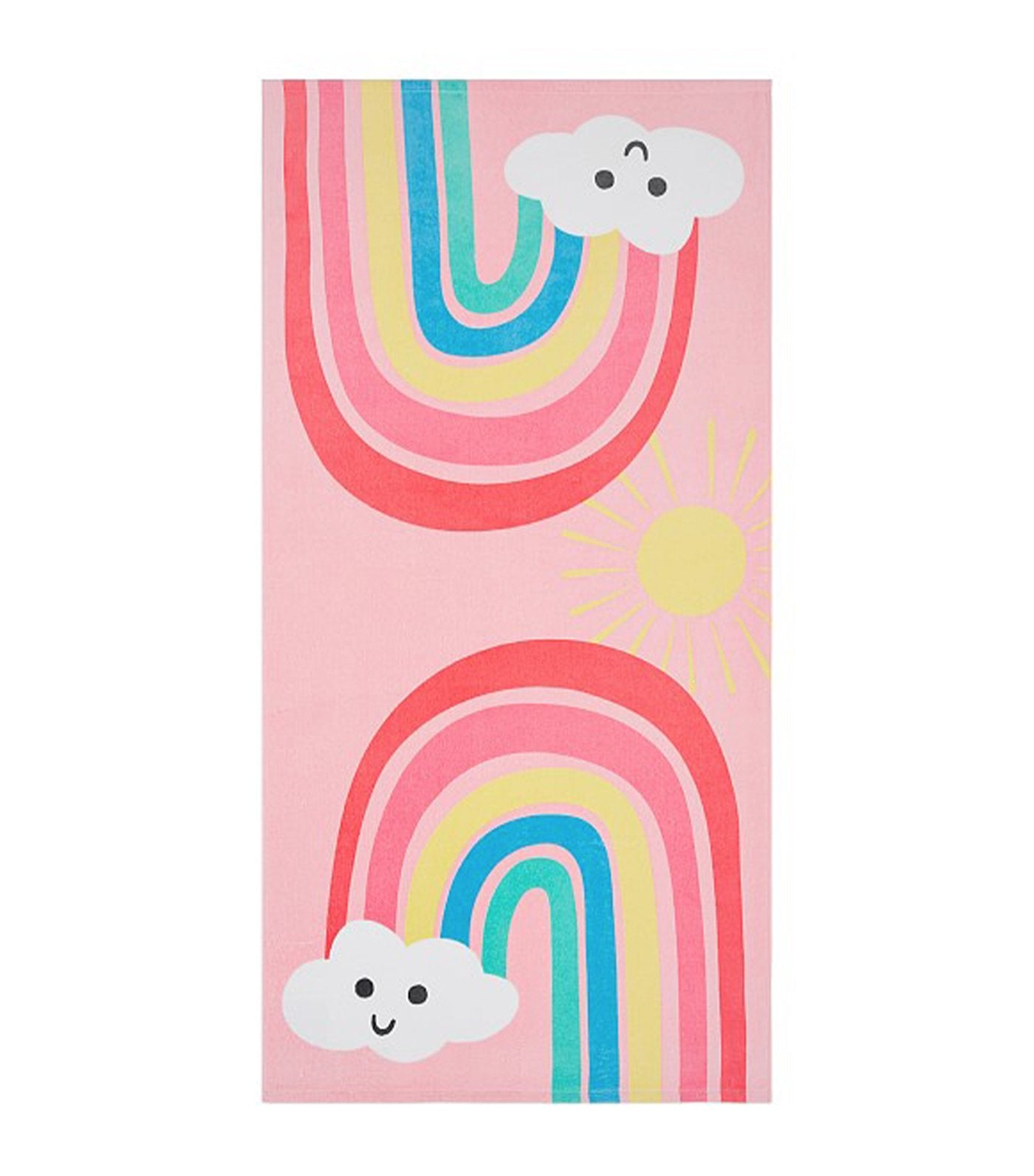 pottery barn kids happy rainbows kid beach towel