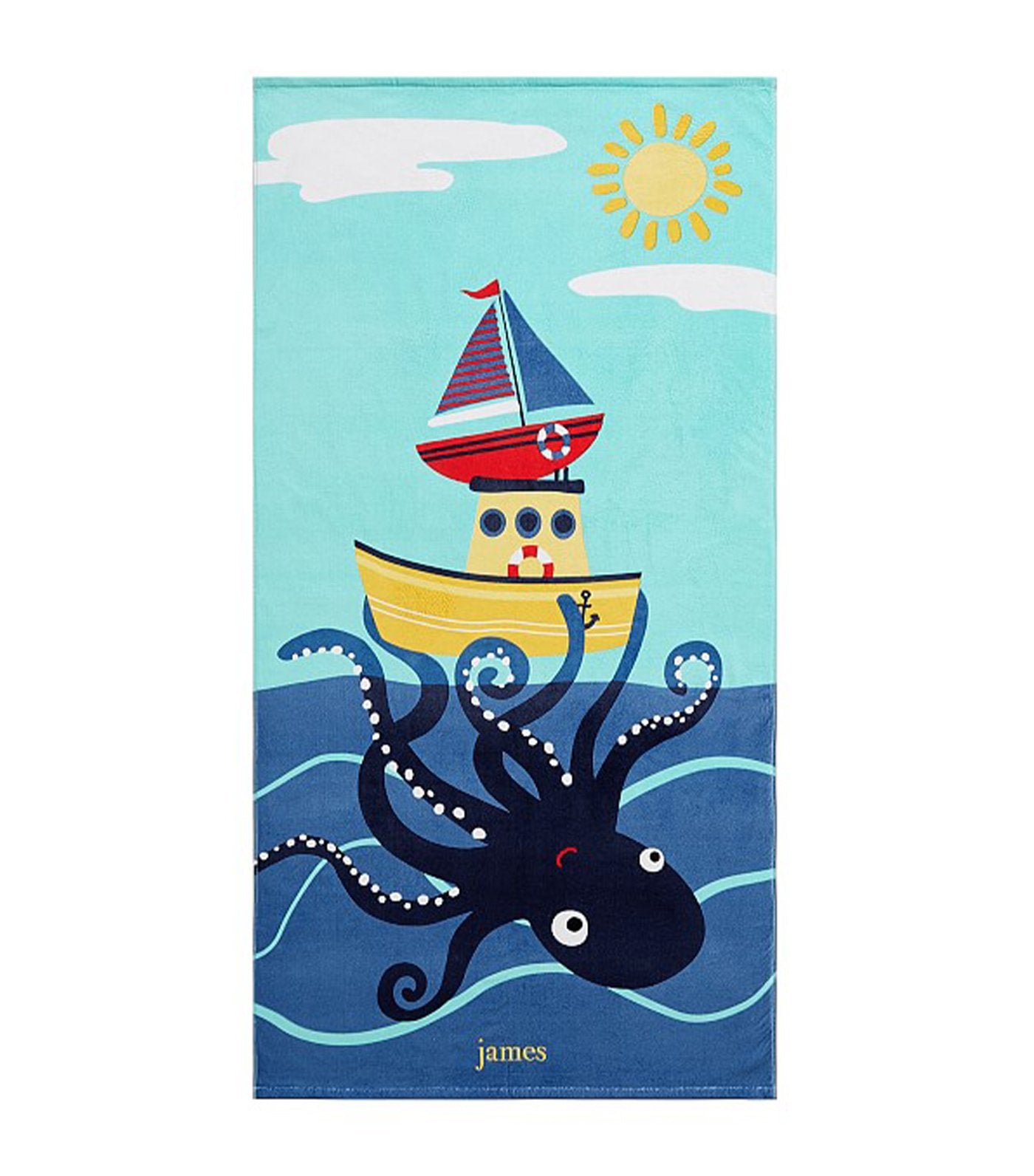 pottery barn kids octo kid beach towel