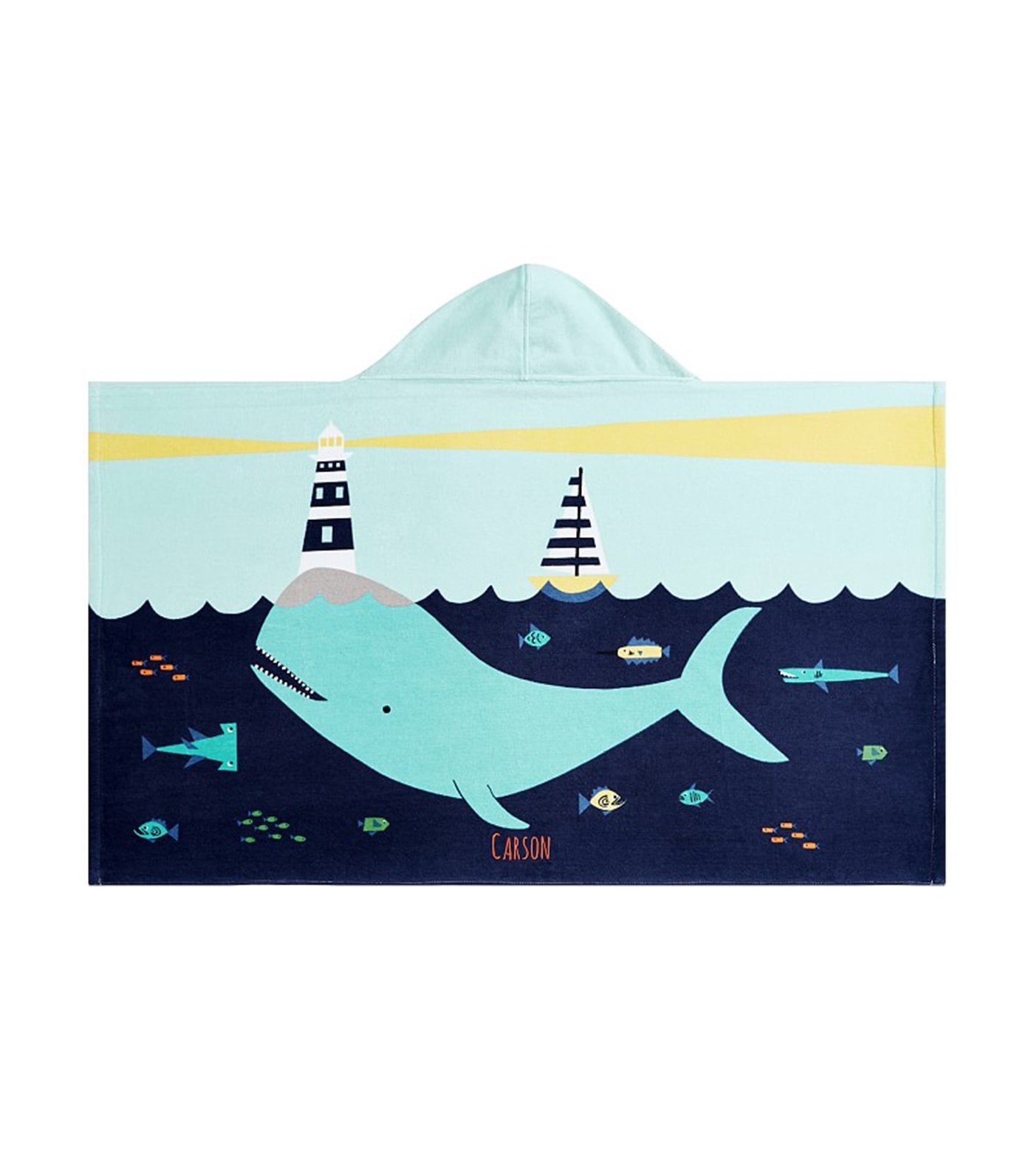 pottery barn kids whale kid beach hooded towel