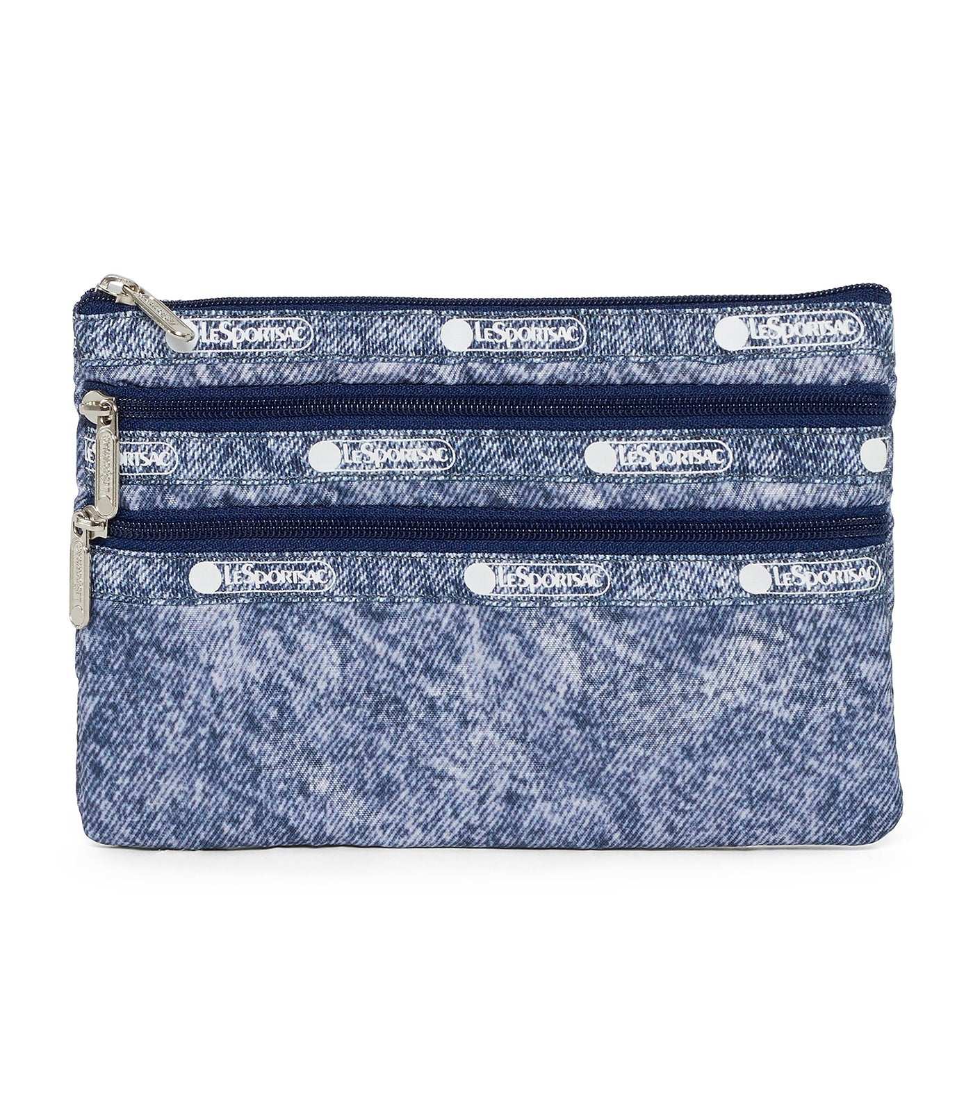 3-Zip Cosmetic Delray Denim