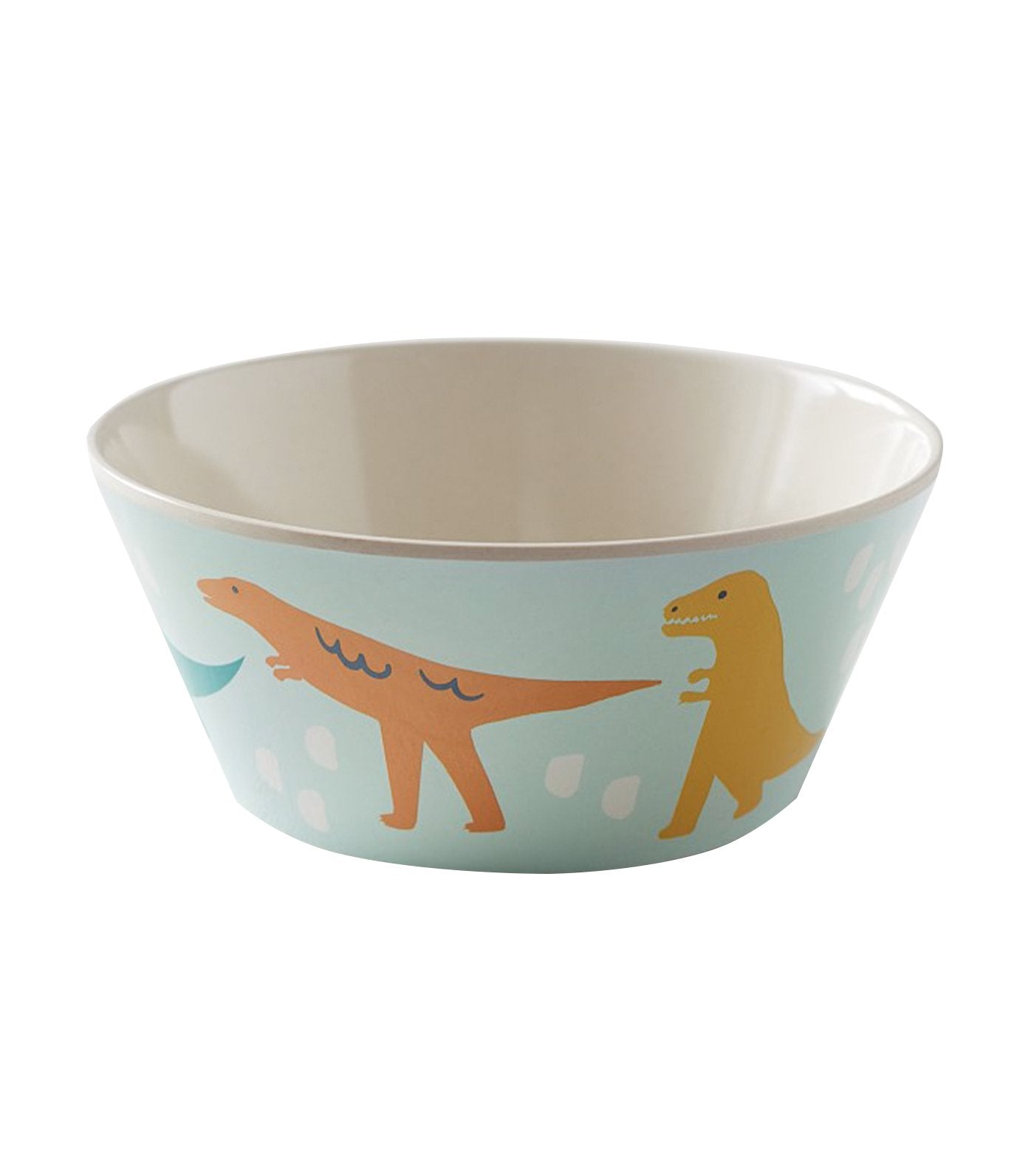 pottery barn kids bamboo dinosaur friends bowl