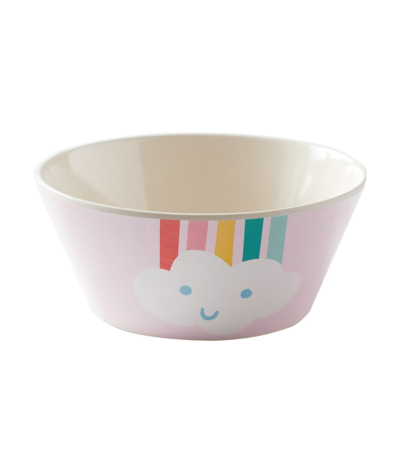 pottery barn kids bamboo rainbow bowl