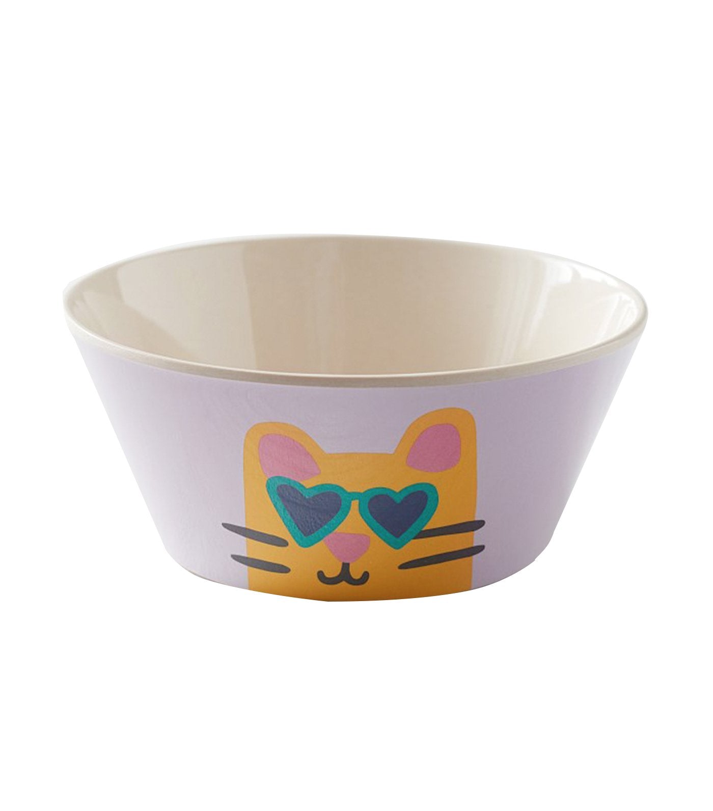 pottery barn kids bamboo cool cat bowl