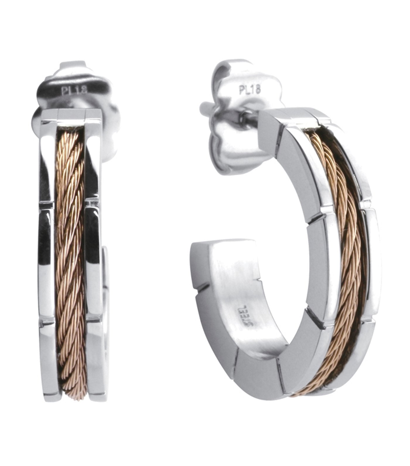 Forever Slim Svart Earrings Gray