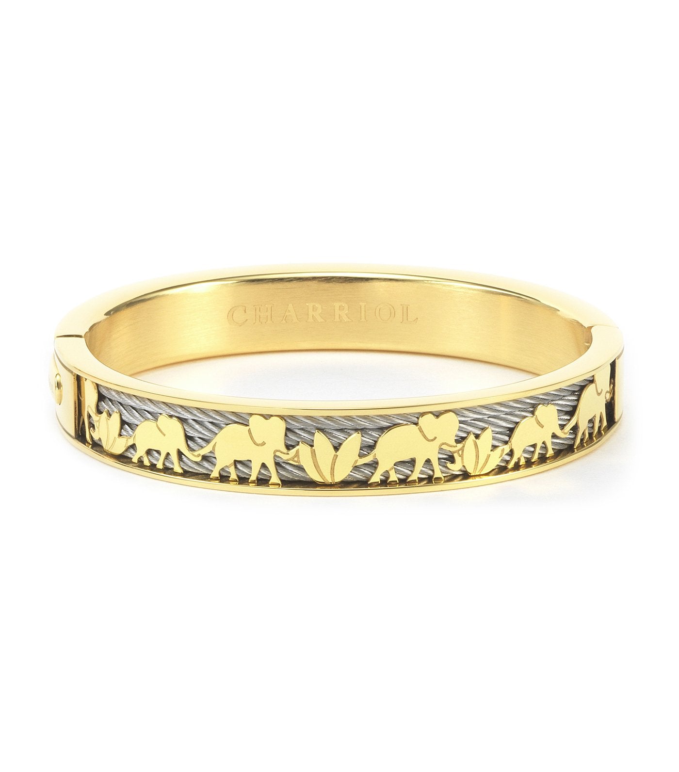 Forever Elephant Bangle Yellow Gold