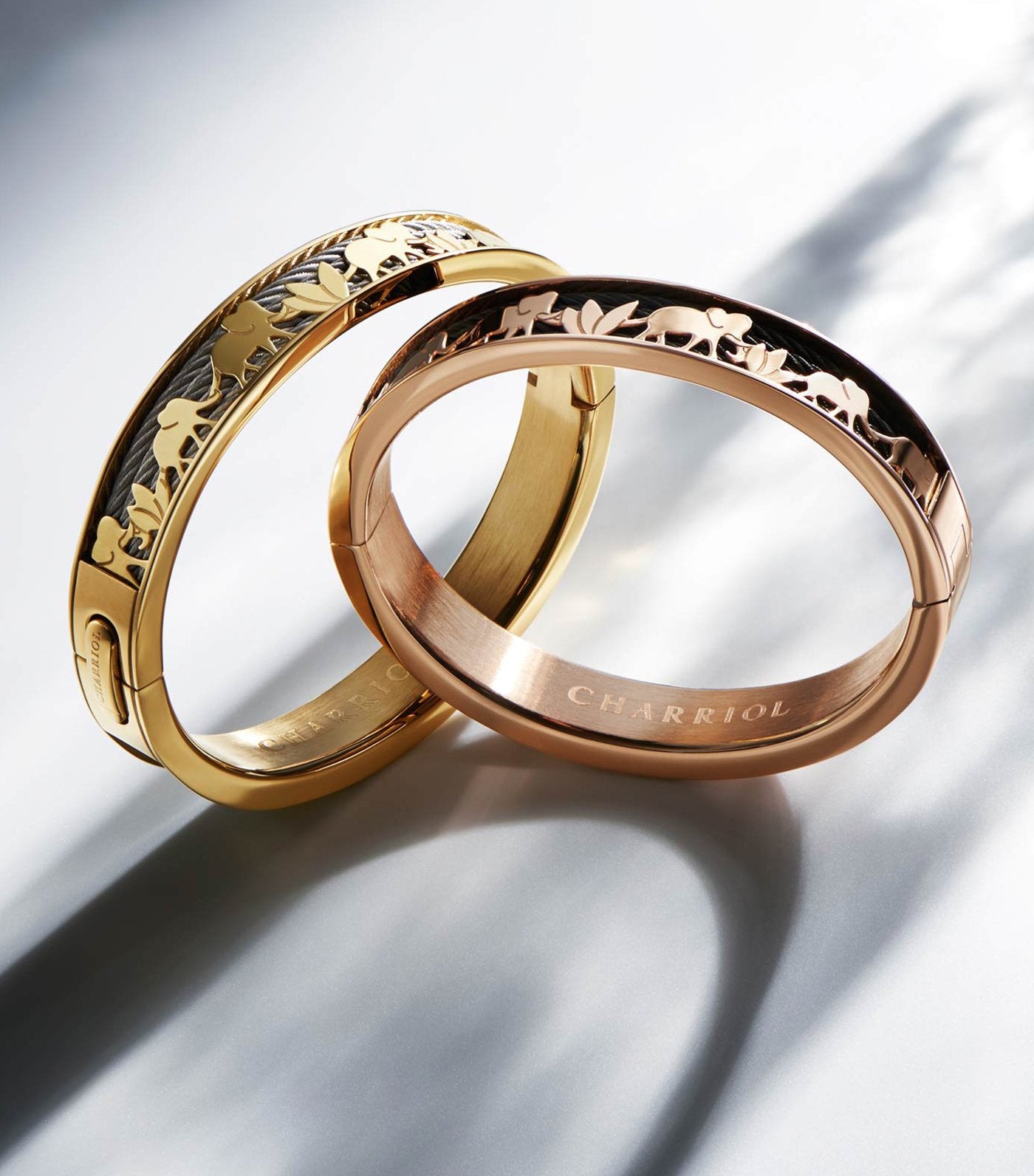 Forever Elephant Bangle Rose Gold