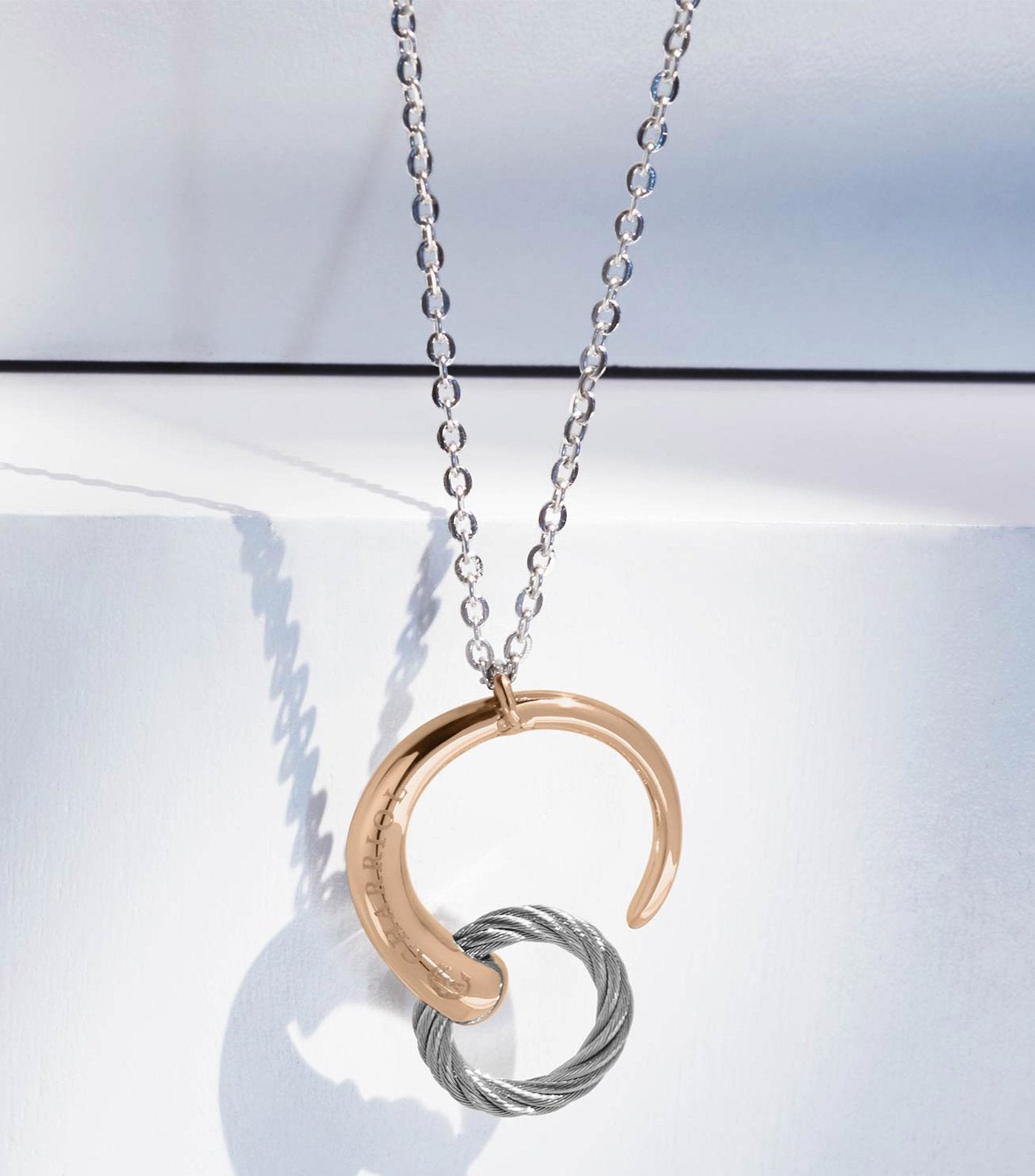 Infinity Zen Necklace Gray