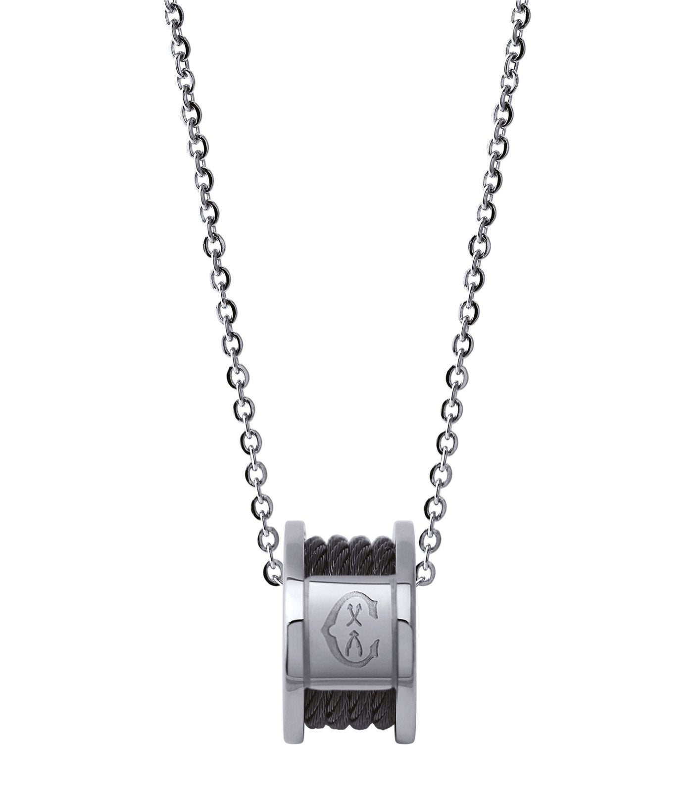 Forever Necklace Black and Silver