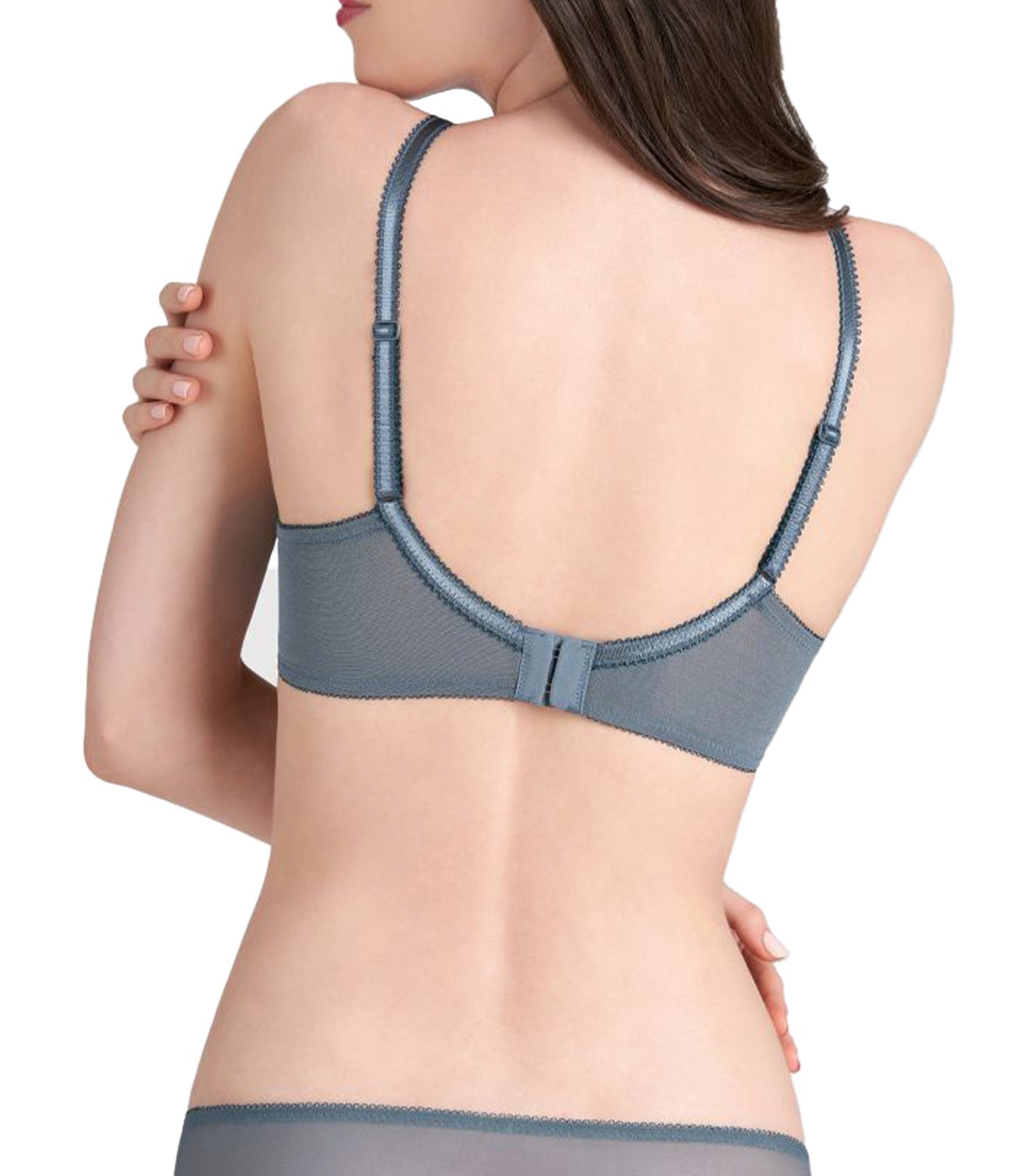 Aqua Finesse Wired Push Up Bra Teal Gray