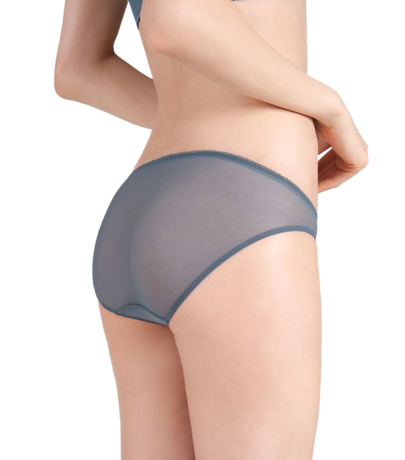 Aqua Finesse Mini Panty Teal Gray