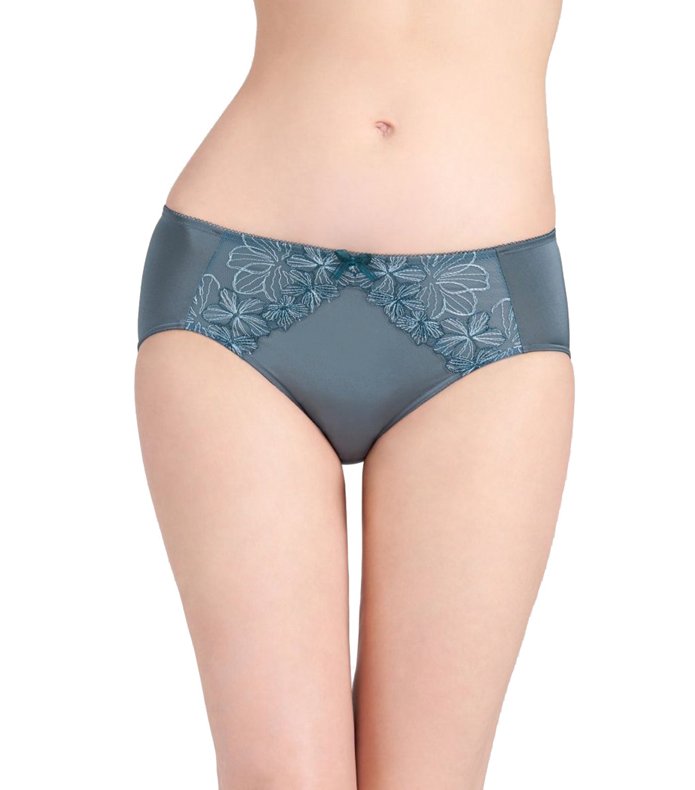 Aqua Finesse Hipster Panty Teal Gray